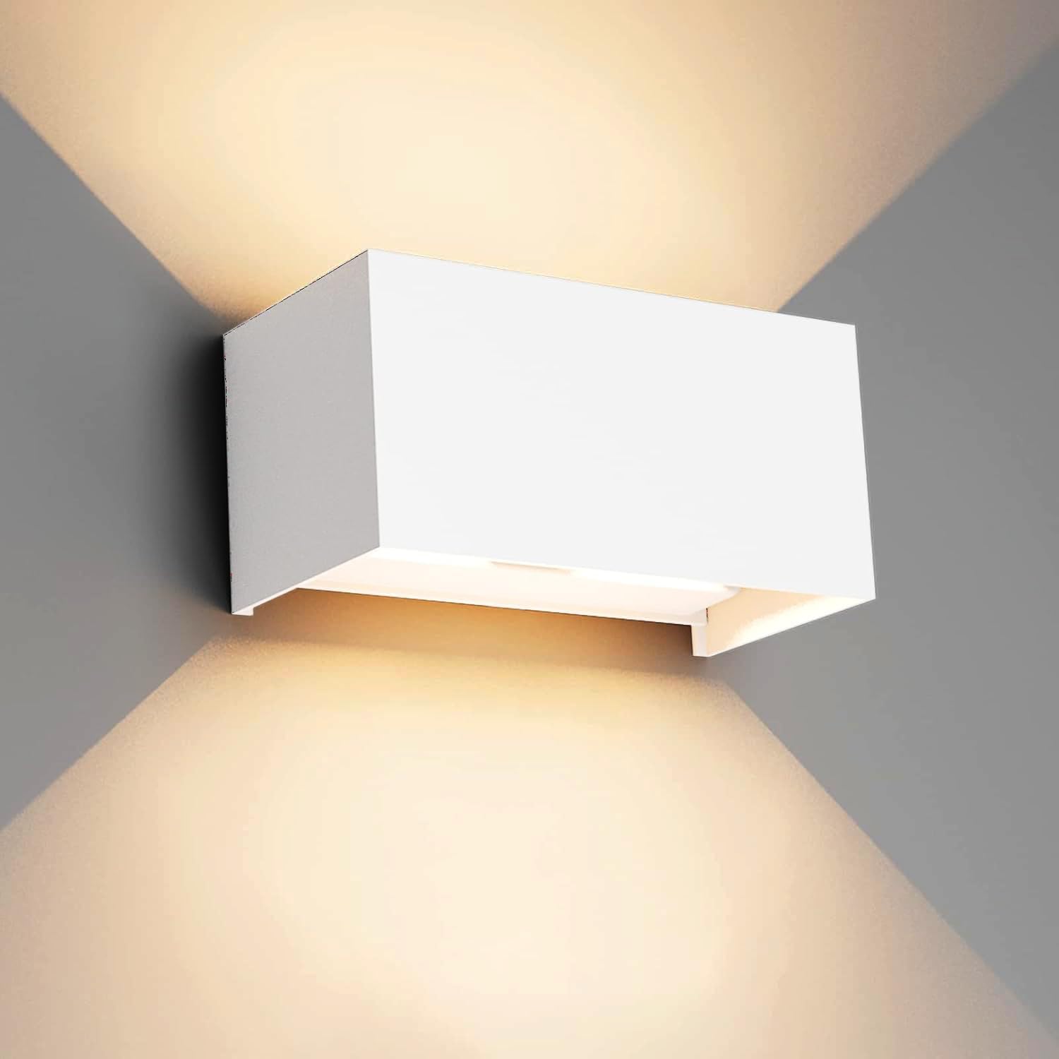 Klighten Lampada da Parete 24W Esterno/Interno Moderna, Bianca