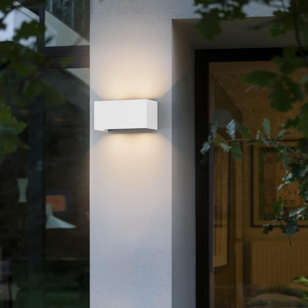 Klighten Lampada da Parete 24W Esterno/Interno Moderna, Bianca - immagine 8