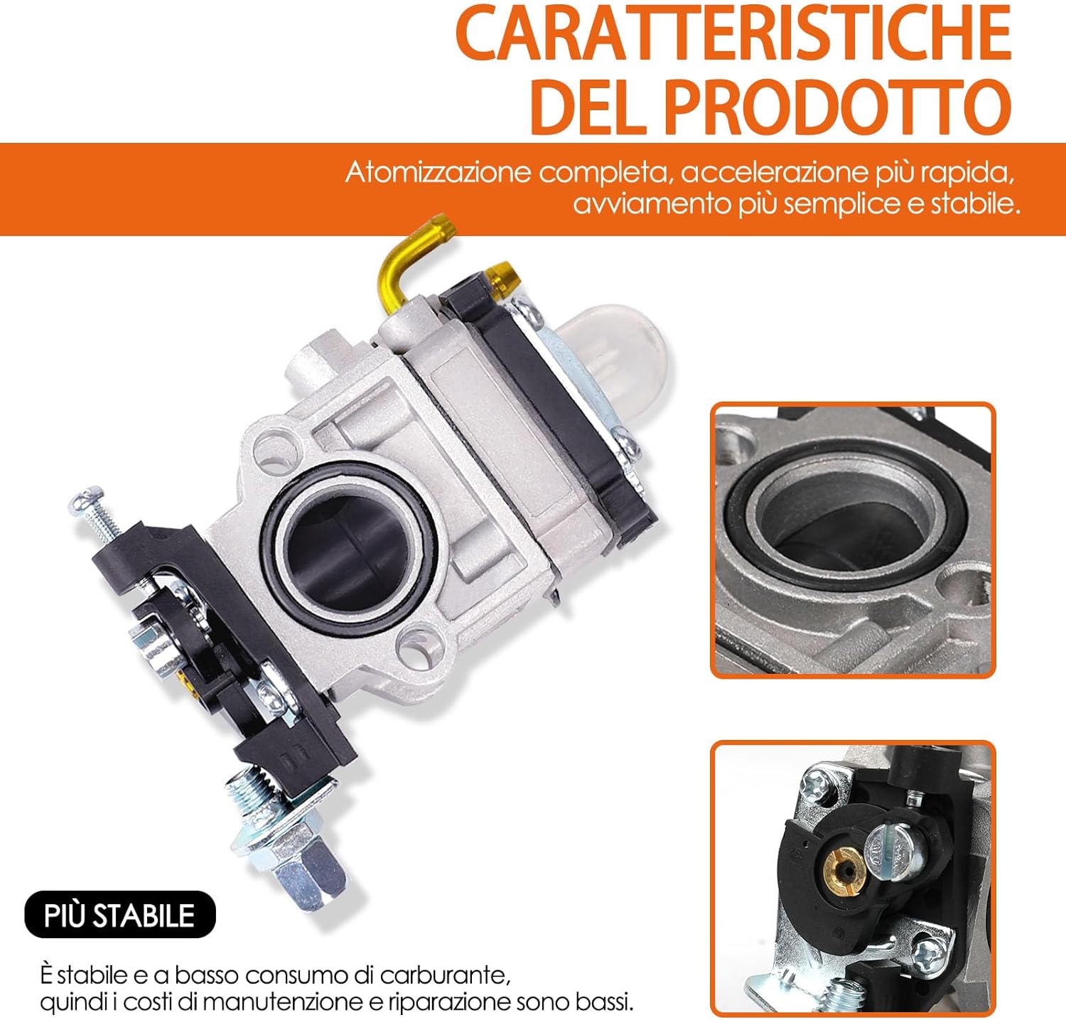 Carburatori per Decespugliatore 43cc 49cc 52cc - immagine 2