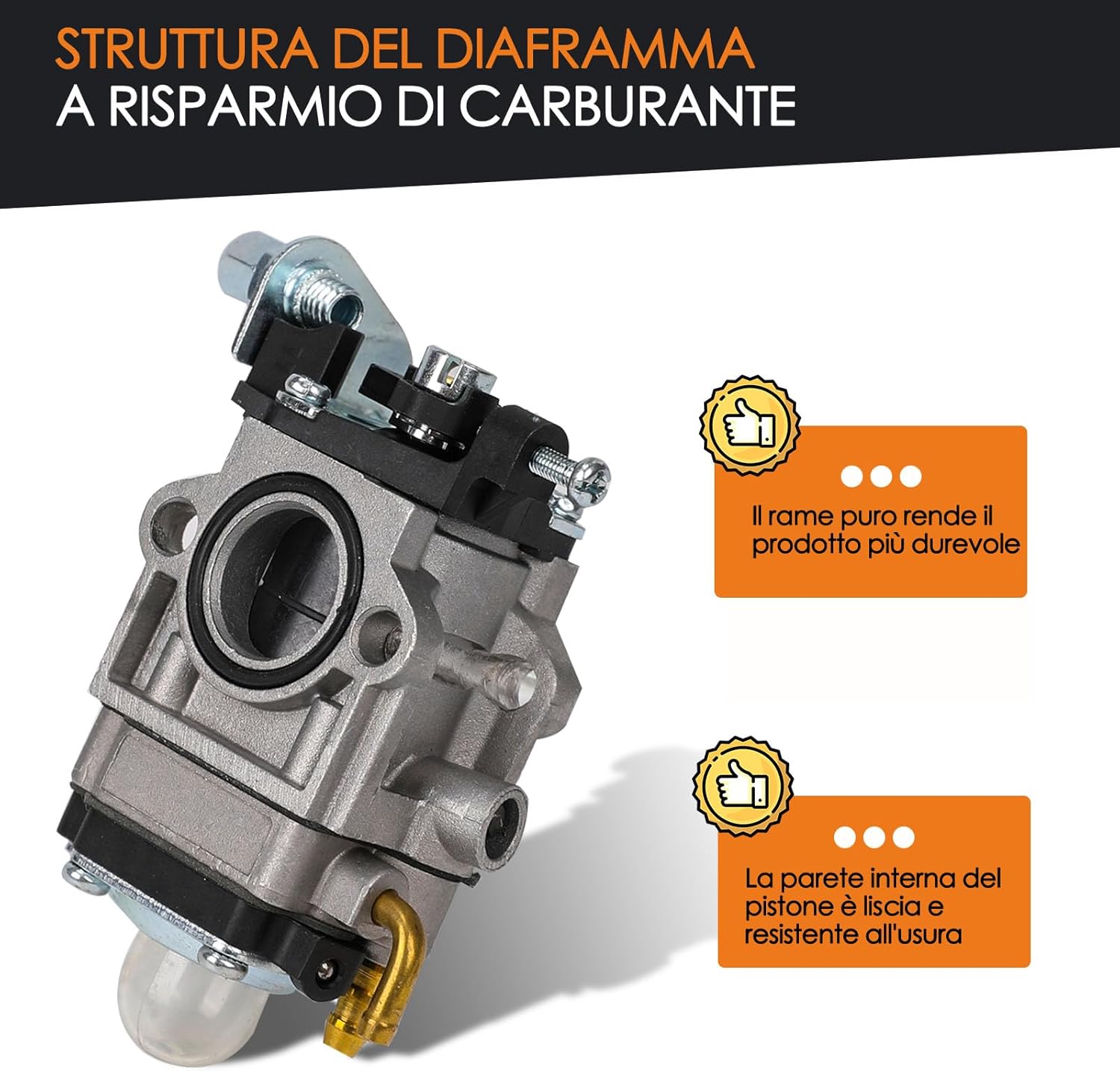 Carburatori per Decespugliatore 43cc 49cc 52cc - immagine 4