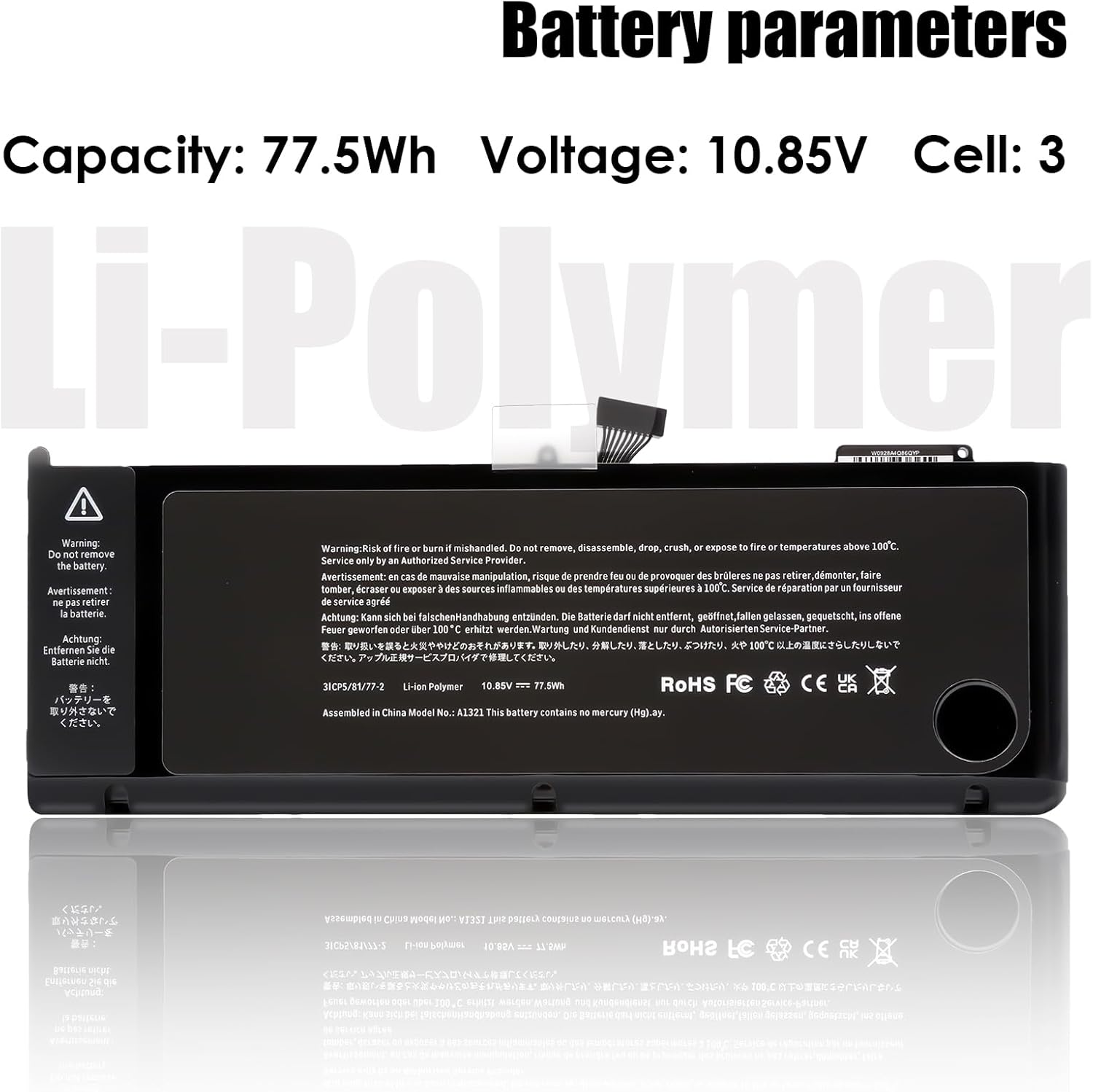 Blesys Batteria A1321 per MacBook Pro 15” A1286 (2009-2010) - immagine 2