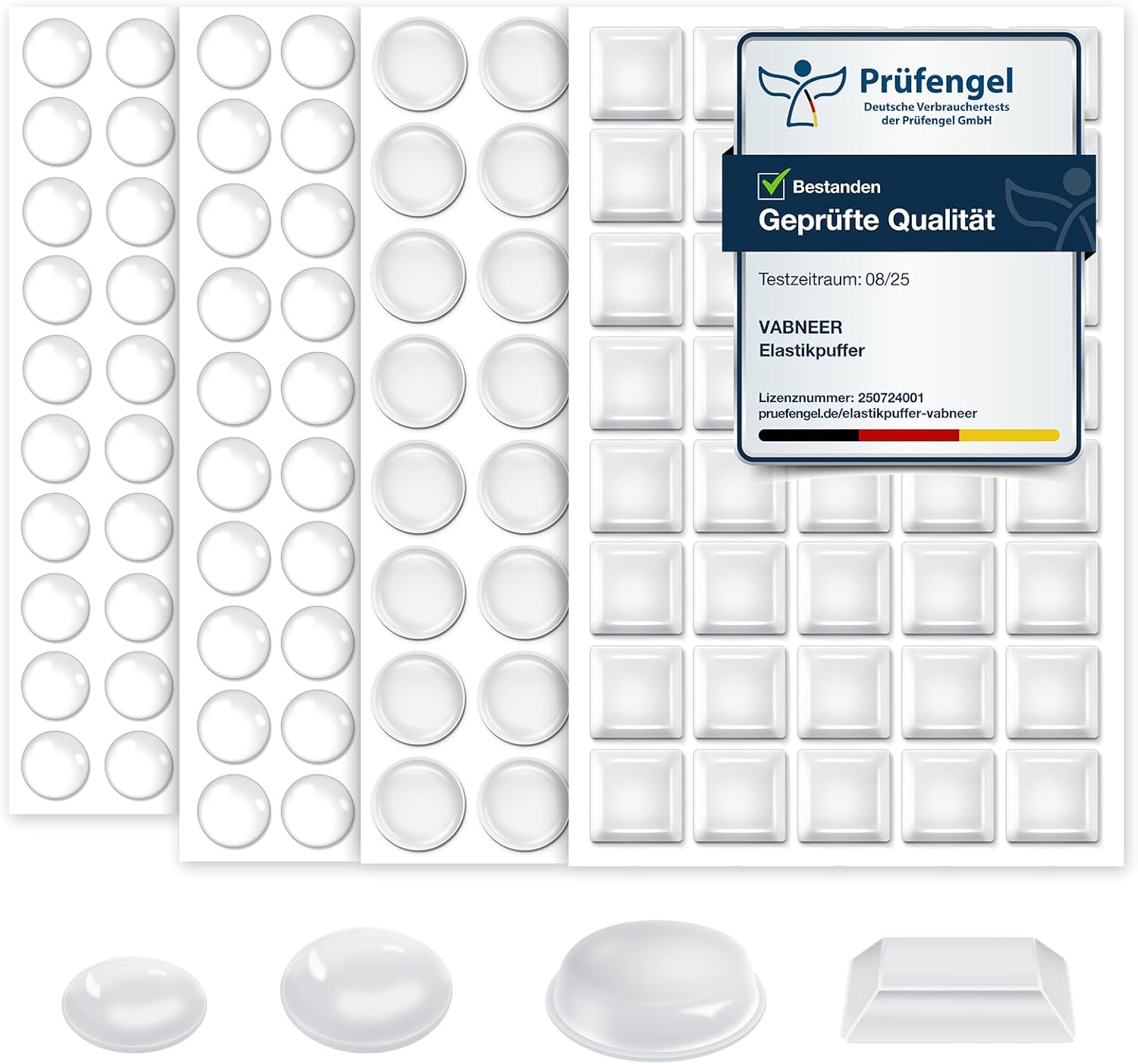 Vabneer Ammortizzatore Colpi Silicone Trasparente - immagine 1