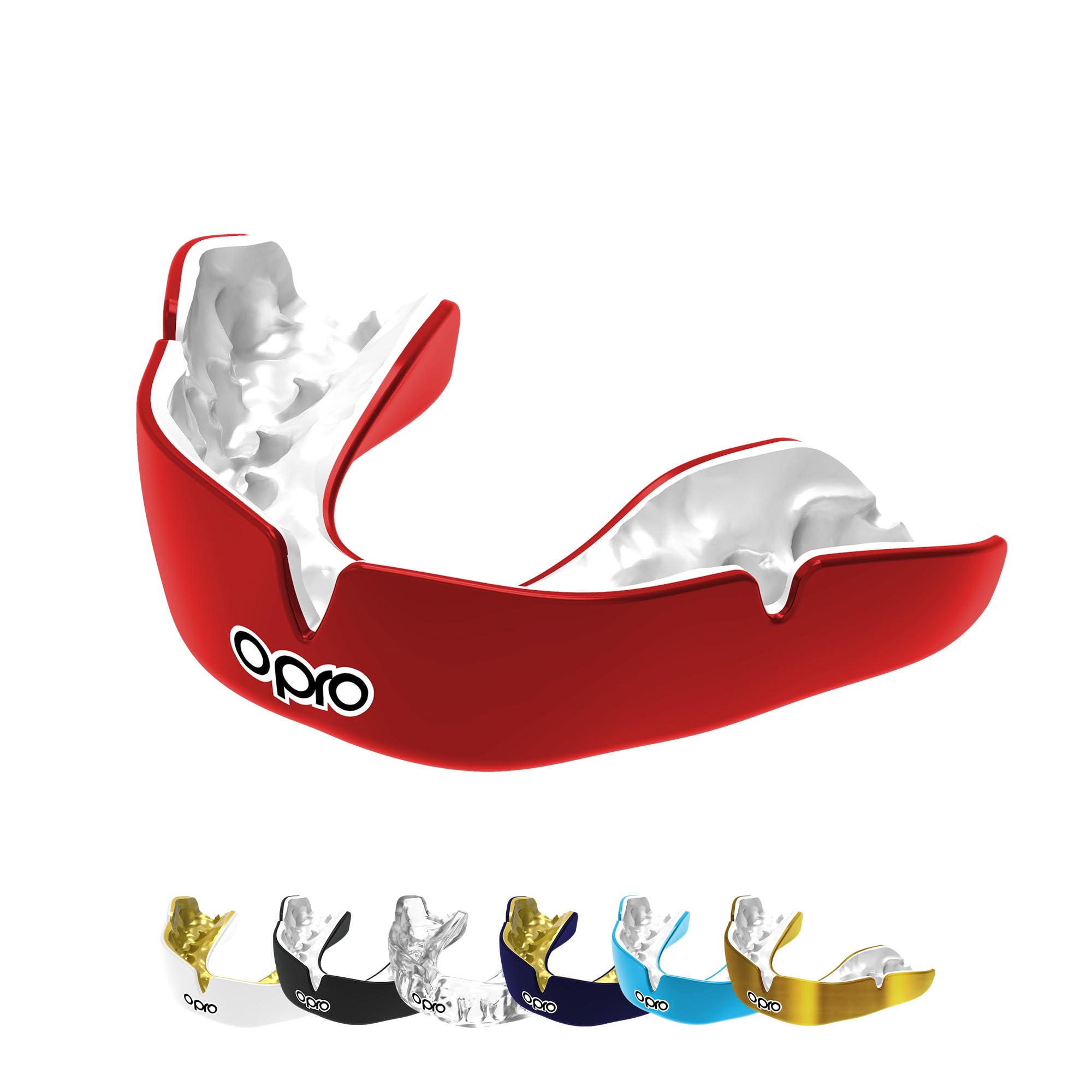 Opro Instant Custom-Fit Paradenti Sportivo, Rosso Ragazzi