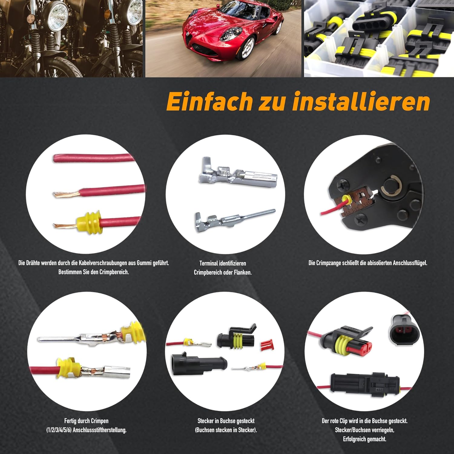 DIYoung 796 PZ Connettore Elettrico Impermeabile 1-6 Pin - immagine 6