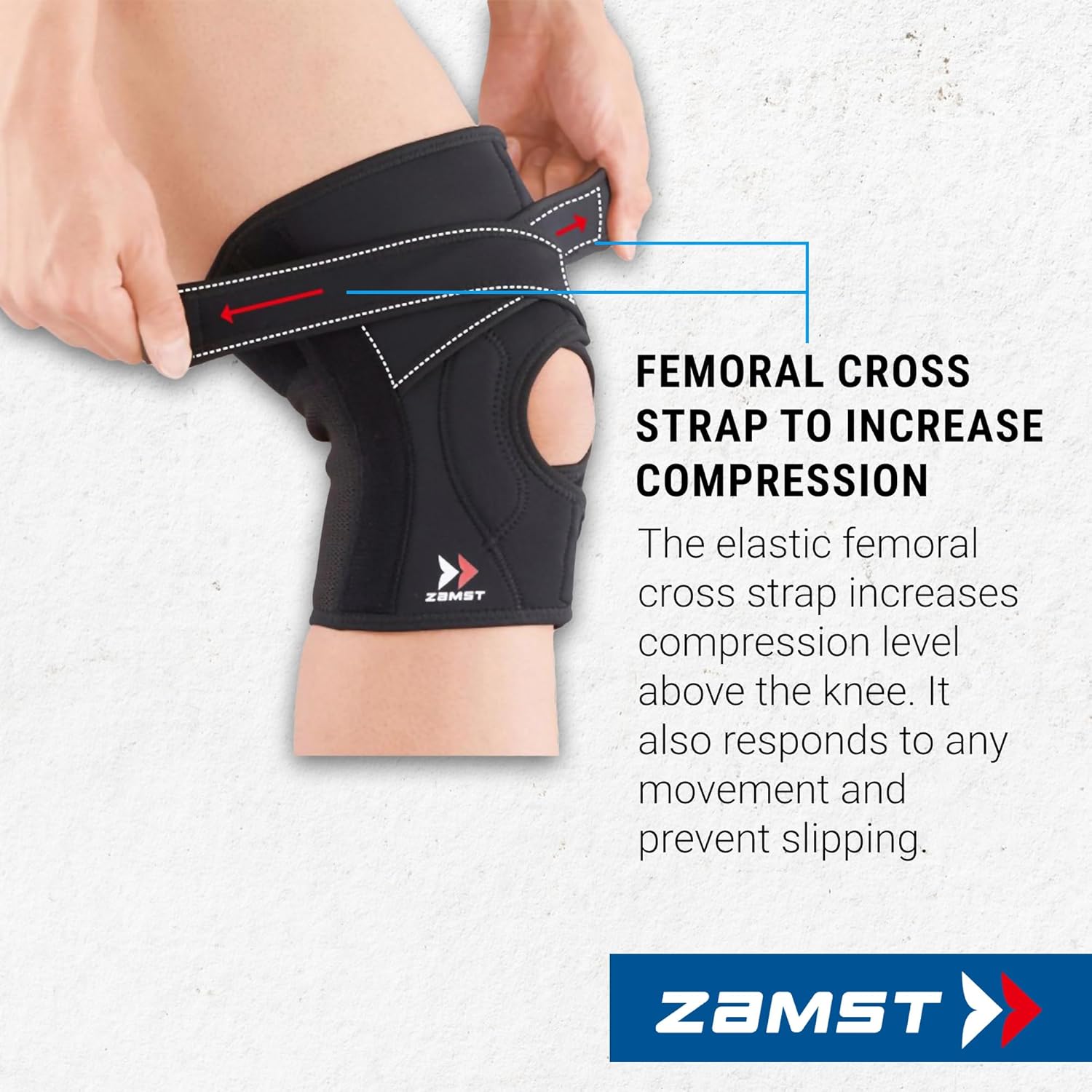 Zamst EK-5 Knee - Ginocchiera Regolabile per Sport - immagine 6