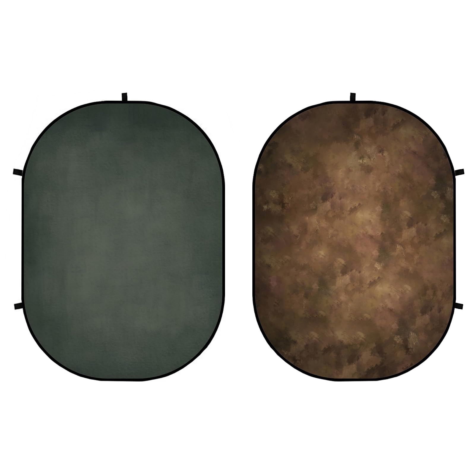 Kate Fondale Pieghevole Pop Up 1,5x2m, Marrone/Nero Verde