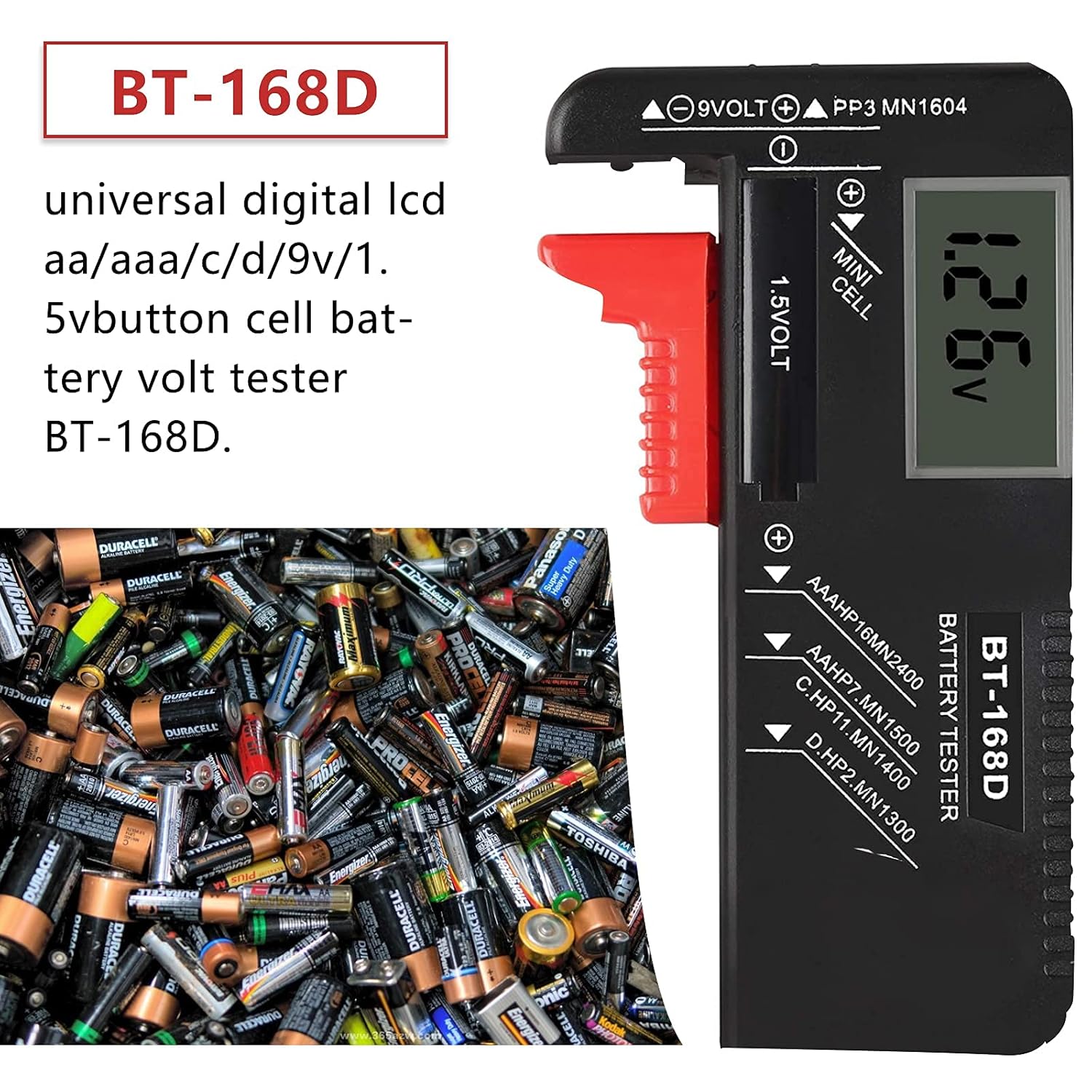 Zhiting Tester Batterie Digitale Volt Checker - immagine 7