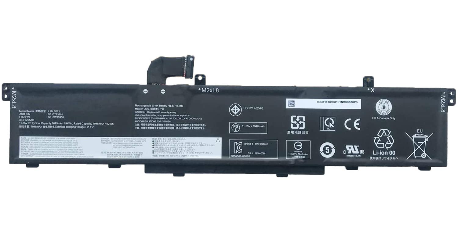 Batteria Sostitutiva per ThinkPad P15 P17 1st Gen
