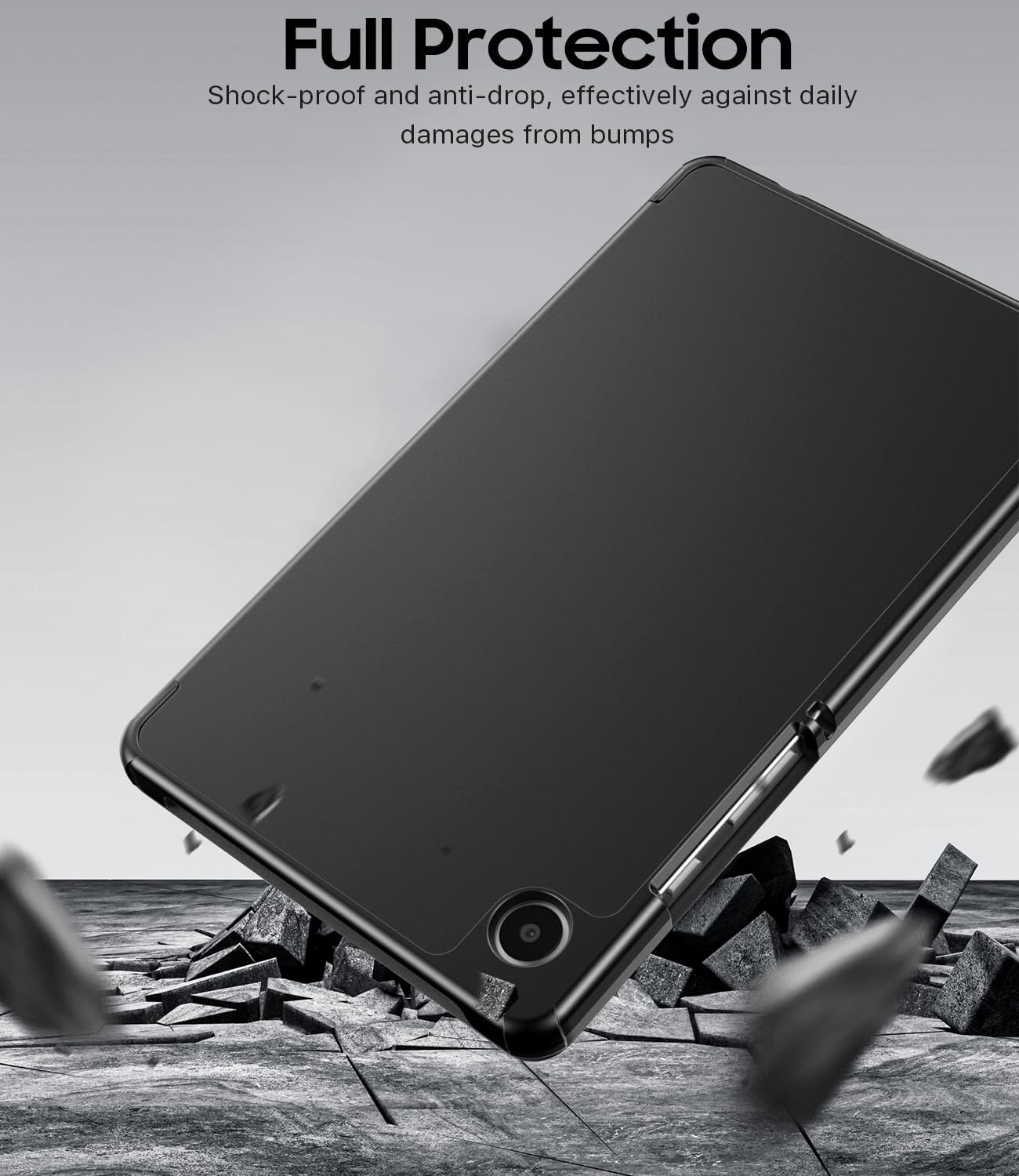 Timovo Custodia per Samsung Galaxy Tab A9 8.7" 2023, Nero - immagine 5