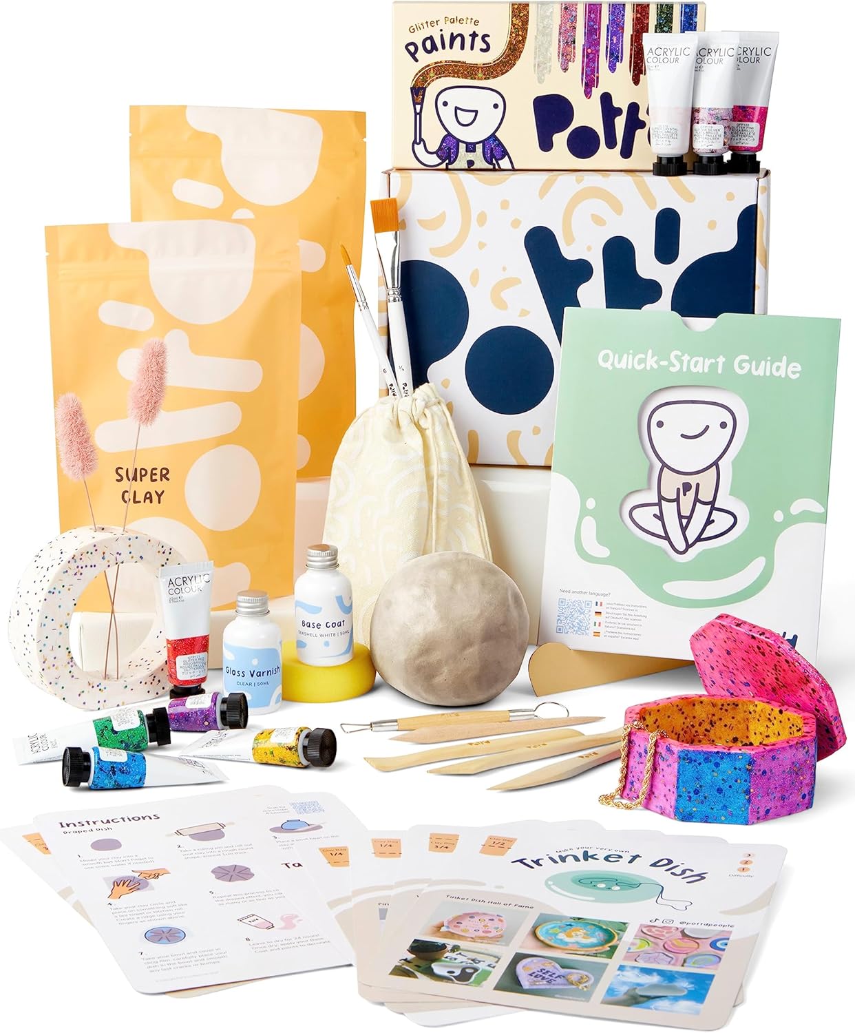 Pott'd Kit di Argilla Senza Cottura per Principianti