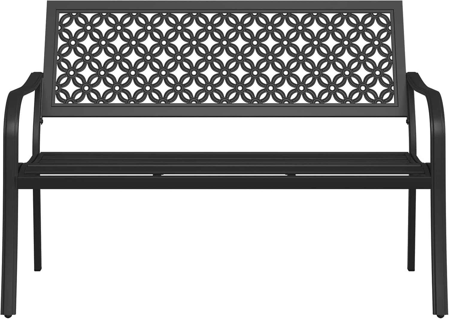 Grand patio Panca, Acciaio Verniciato a Polvere, Nero, Large