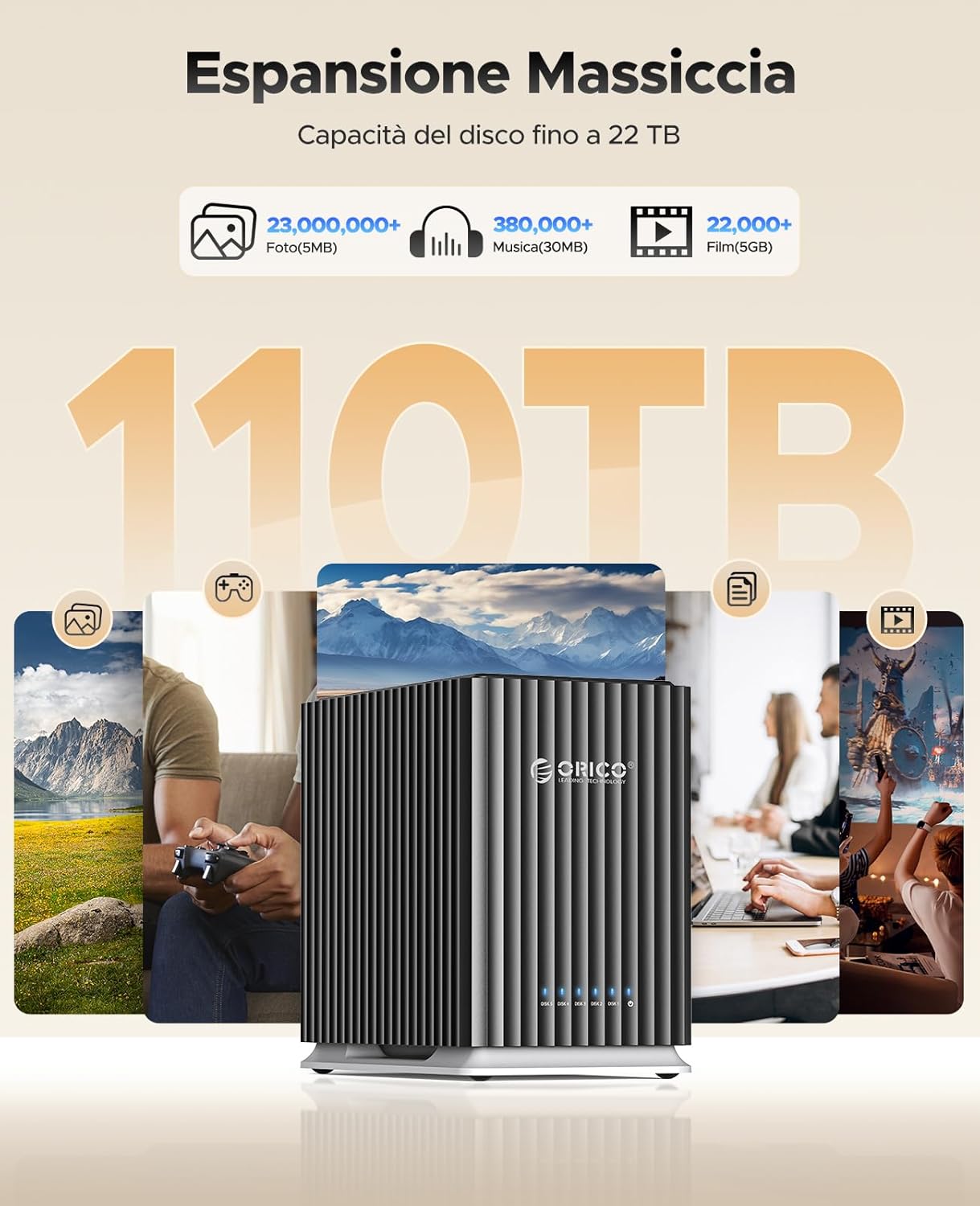 Orico USB 3.1 Type-C Docking Station per Hard Disk - immagine 4