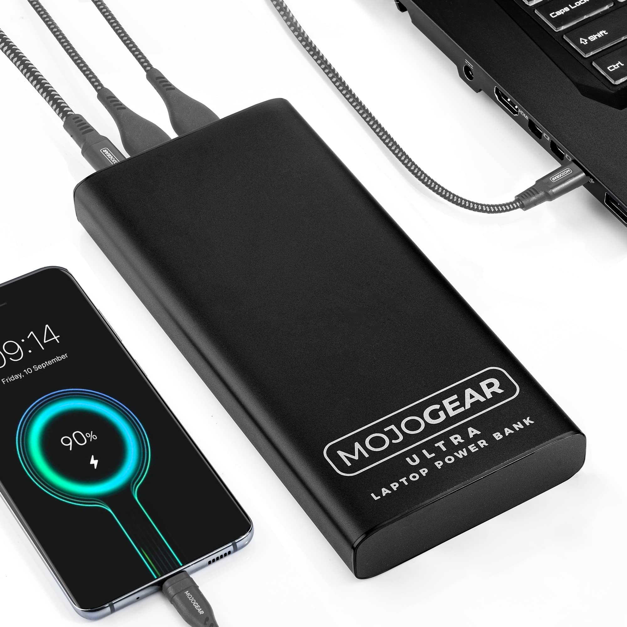 Mojogear ULTRA Power Bank per Laptop 26.800 mAh 100W, Nero