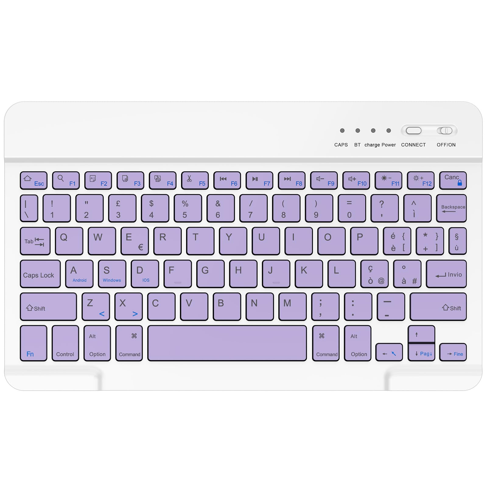 Bqss Tastiera Wireless Bluetooth Ricaricabile