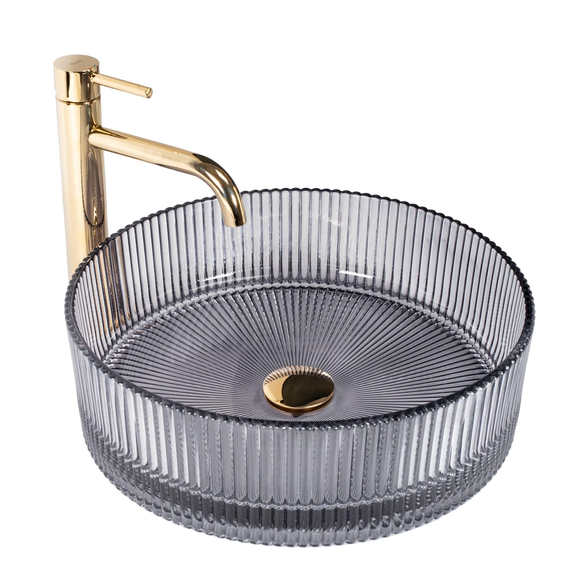 Rea Lavabo da Appoggio Ingrid Grey 400x400x130mm