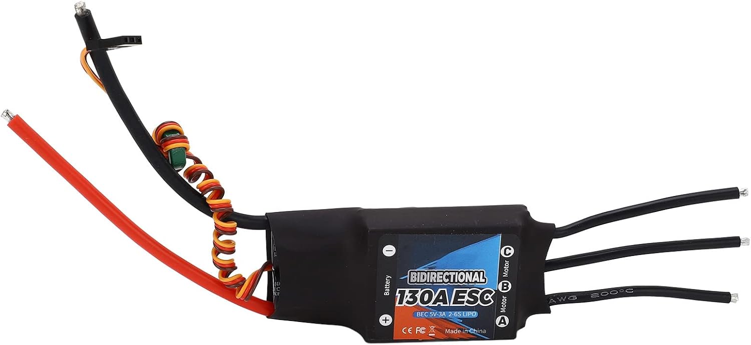 Dilwe ESC Senza Spazzole 130A per Auto/Barca RC - immagine 2