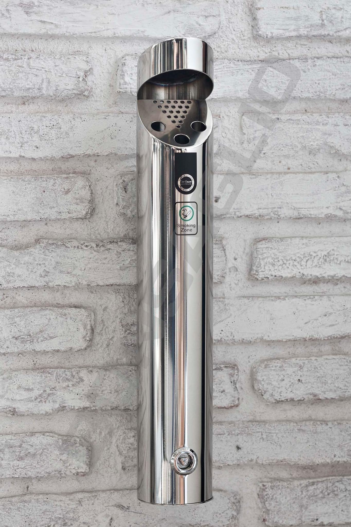 Posacenere da Muro in Acciaio Inox Anti Corrosione