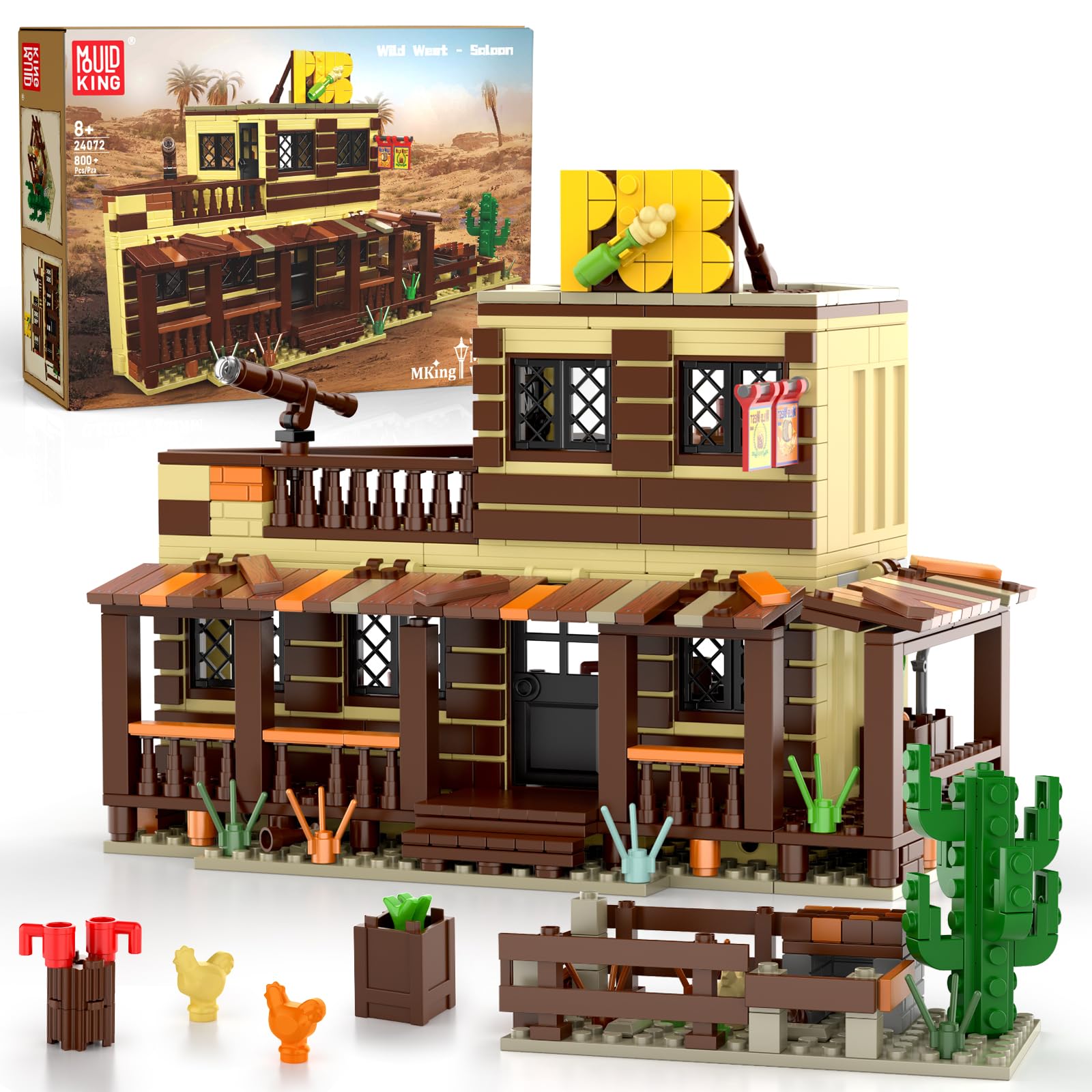 Mould King Wild West Architecture Building-Bricks Set