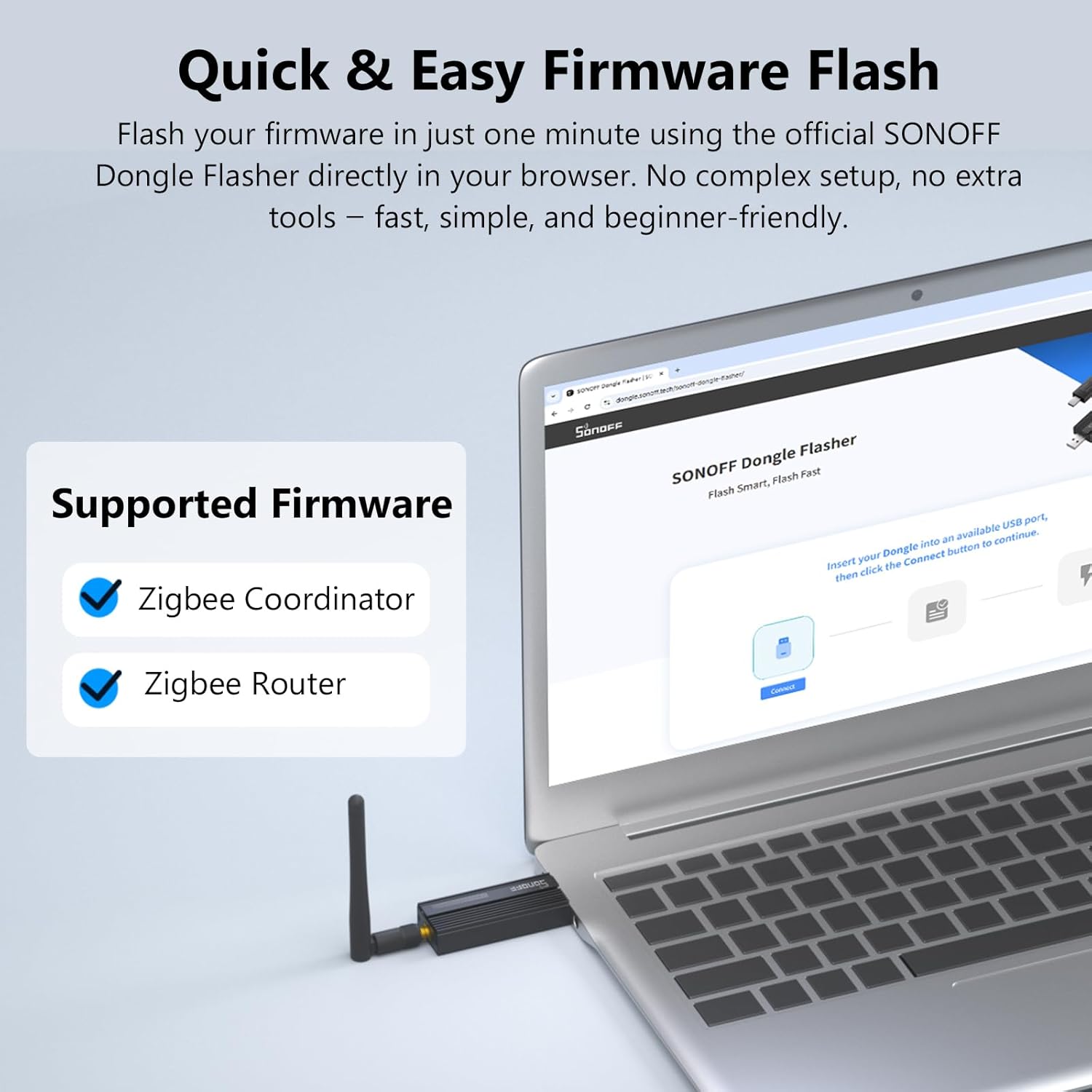 Sonoff ZigBee 3.0 USB Dongle Plus - Coordinator - immagine 5