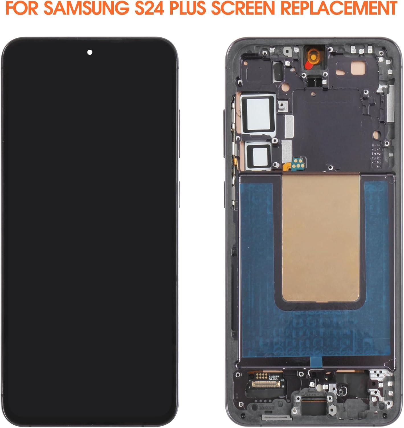 Display LCD OLED per Samsung S24 Plus 6,7" Nero - immagine 3