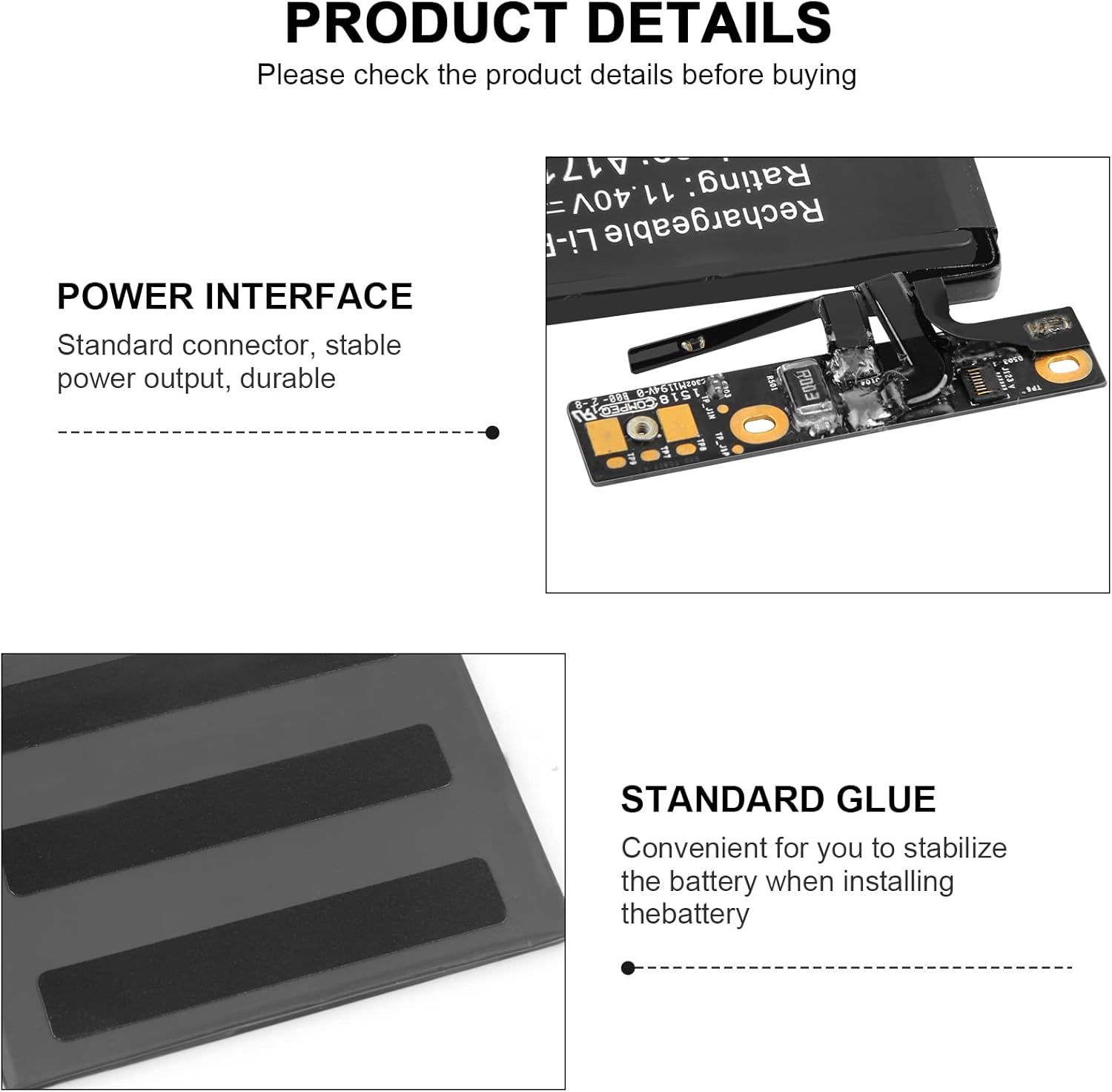Asuncell A1713 A1708 Batteria per MacBook Pro 13'' 54.5Wh - immagine 6