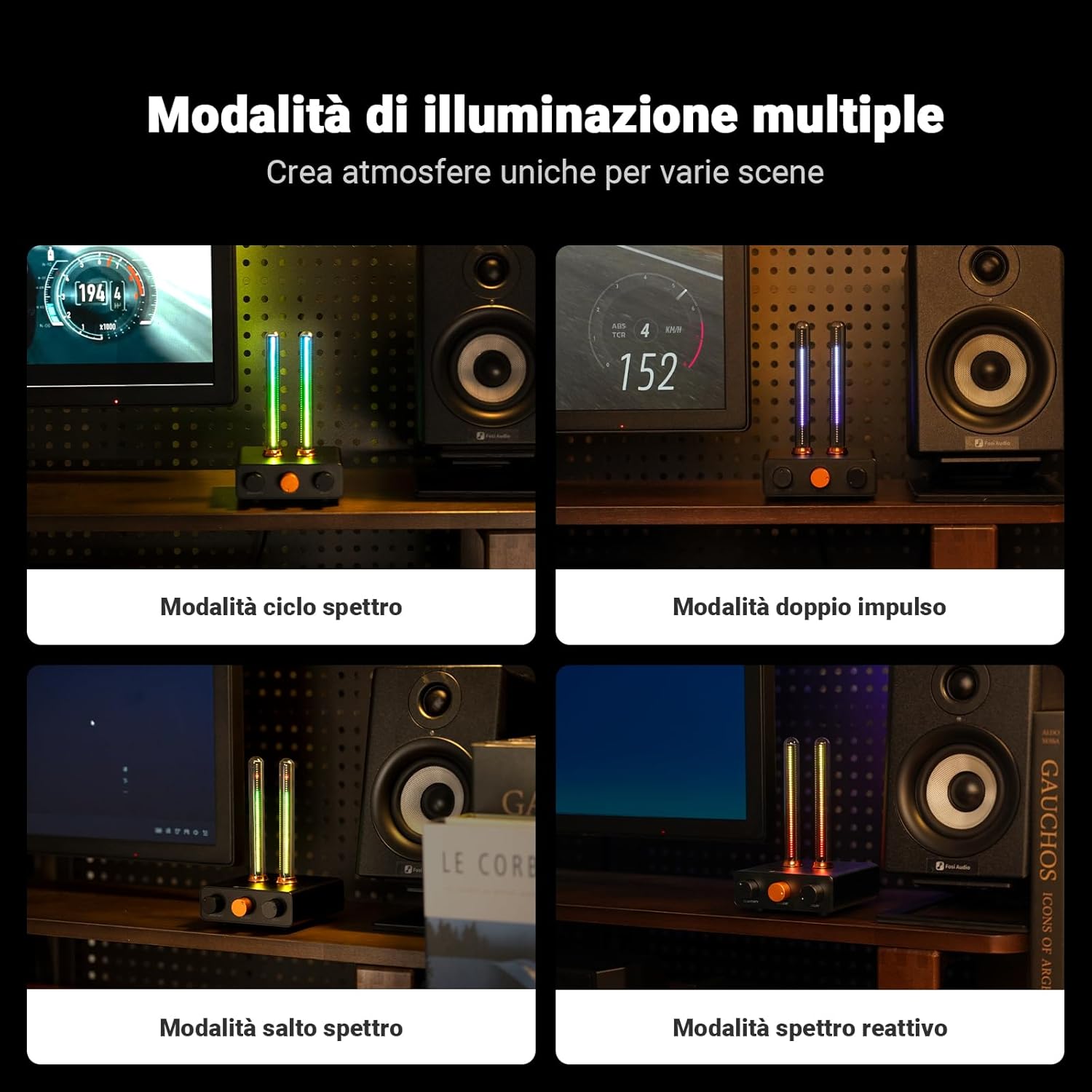 Fosi Audio Music Visualizer - Analizzatore Spettro Suono - immagine 3