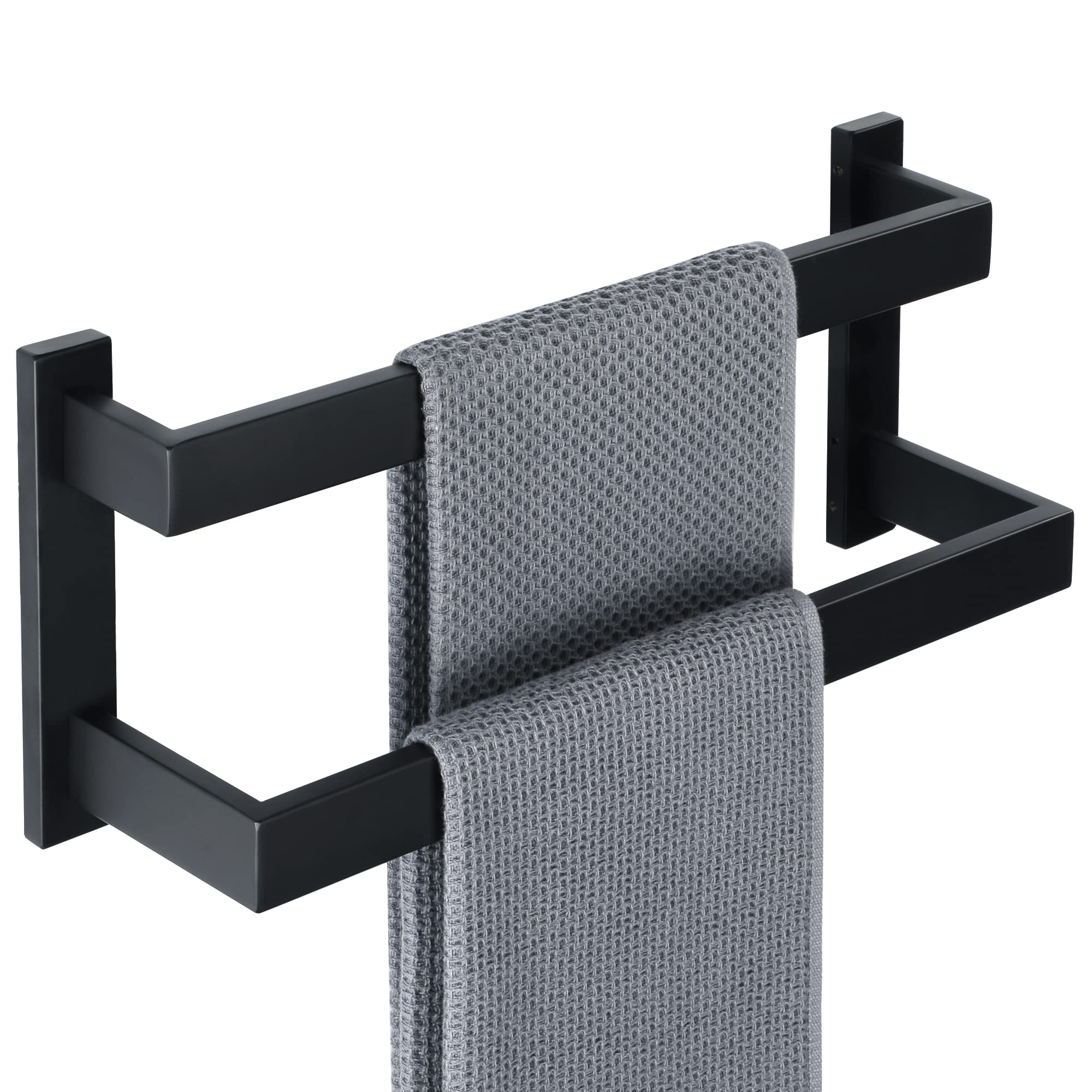 Sayayo Porta Asciugamani Doppio Nero 40CM