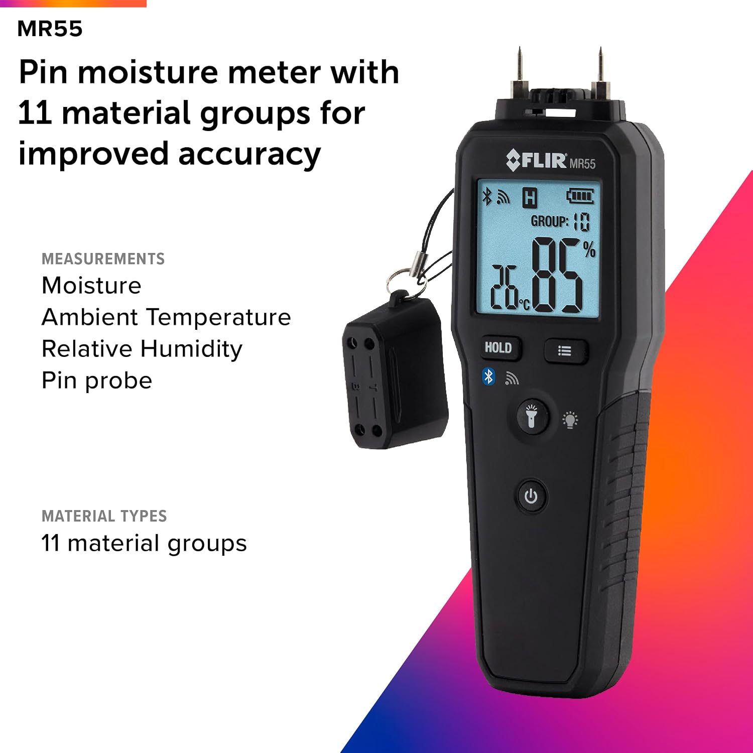 Flir MR55 Misuratore di Umidità a Perno con Bluetooth | Velz