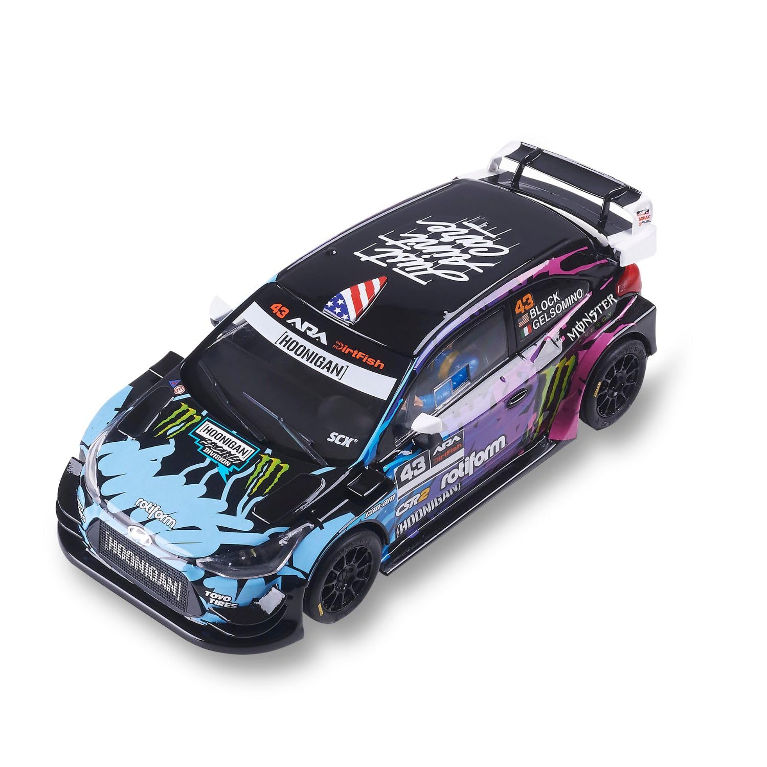SCX - Veicolo da corsa Advance - Auto Slot Scala 1:32 (Hyundai i-20 WRC - Block)