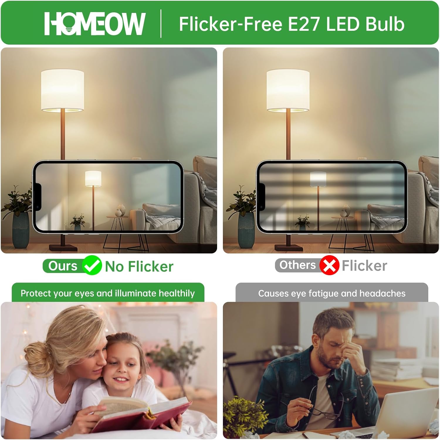 Lampadine LED E27 Luce Naturale 4000K (Set di 6) - immagine 5