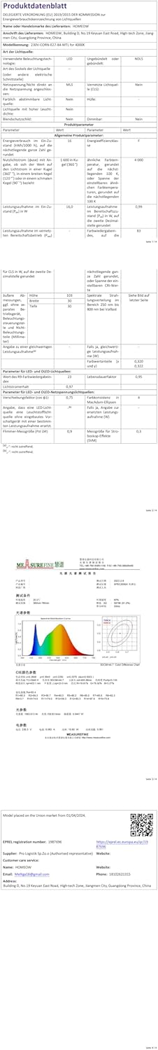 Lampadine LED E27 Luce Naturale 4000K (Set di 6) - immagine 9