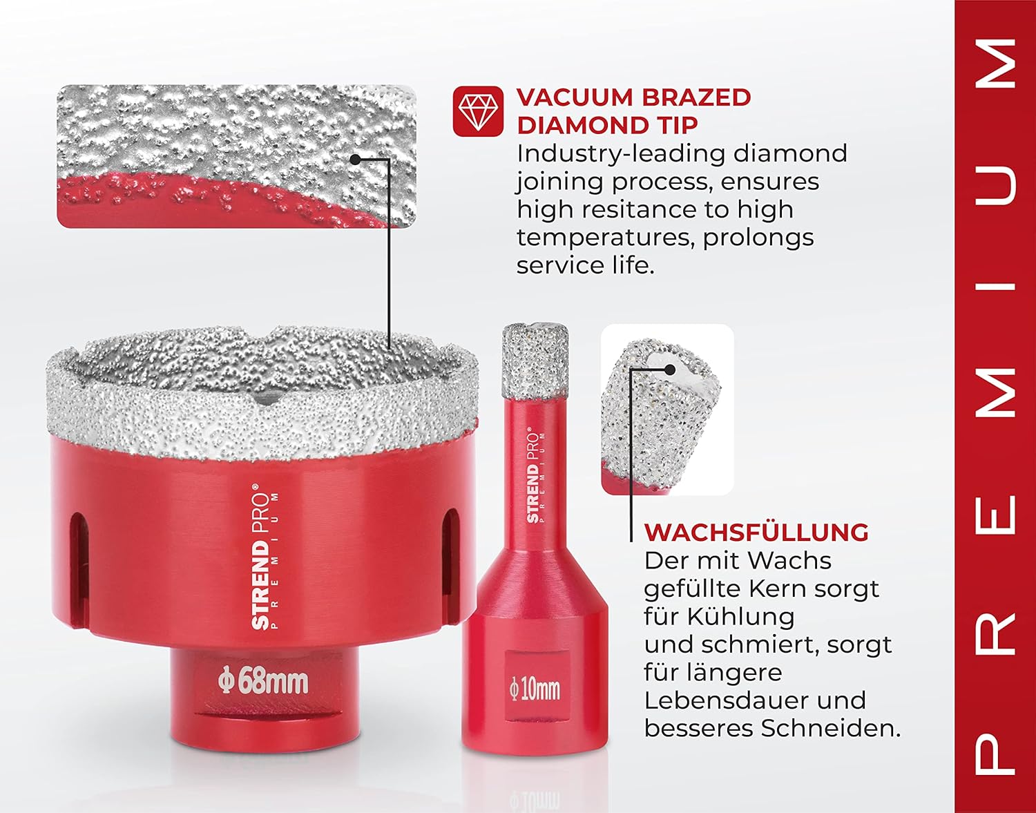 Set Punte Diamantate per Piastrelle e Gres Porcellanato - immagine 5