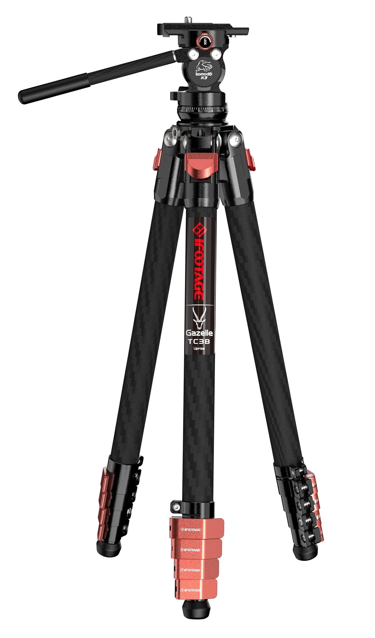 Ifootage Gazelle TC3B+Komodo K3 - Treppiede Video Carbonio