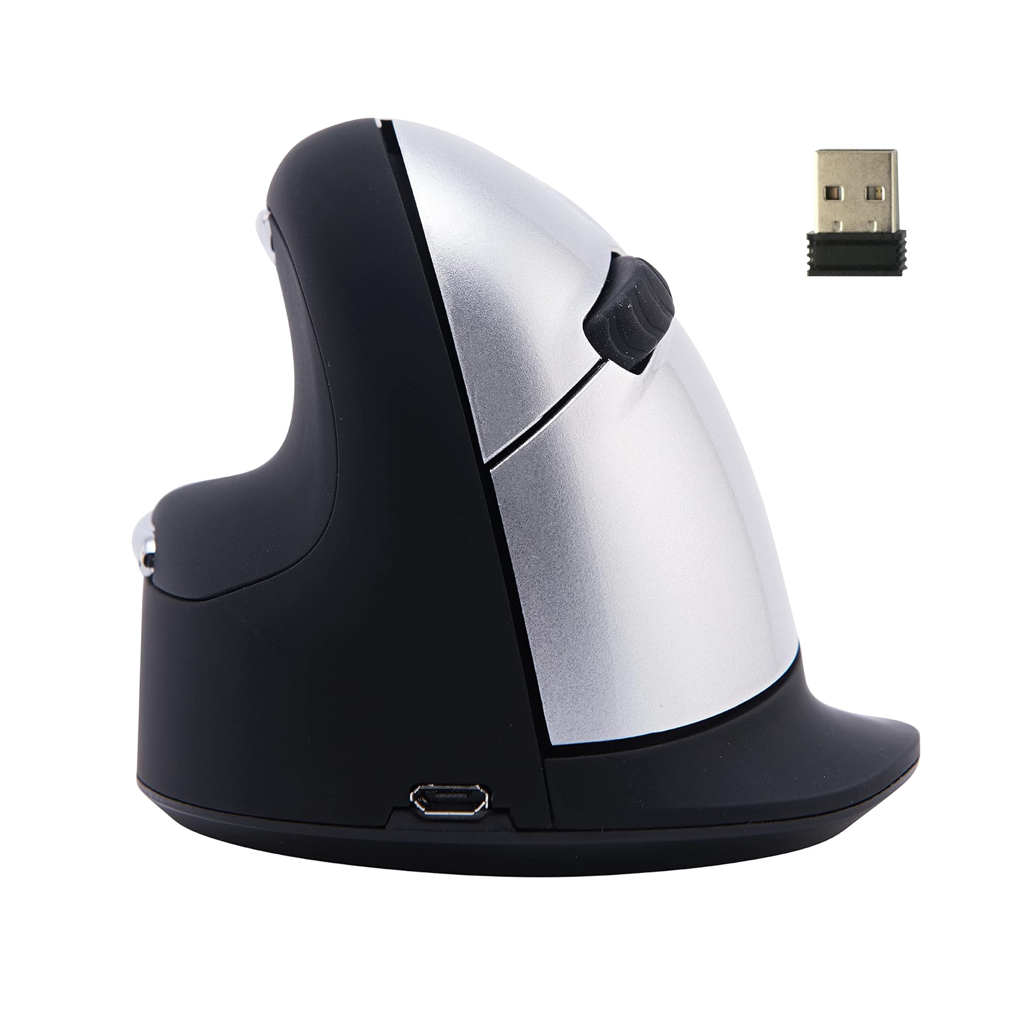 R Go Tools HE Mouse Ergonomico Verticale Wireless, Nero