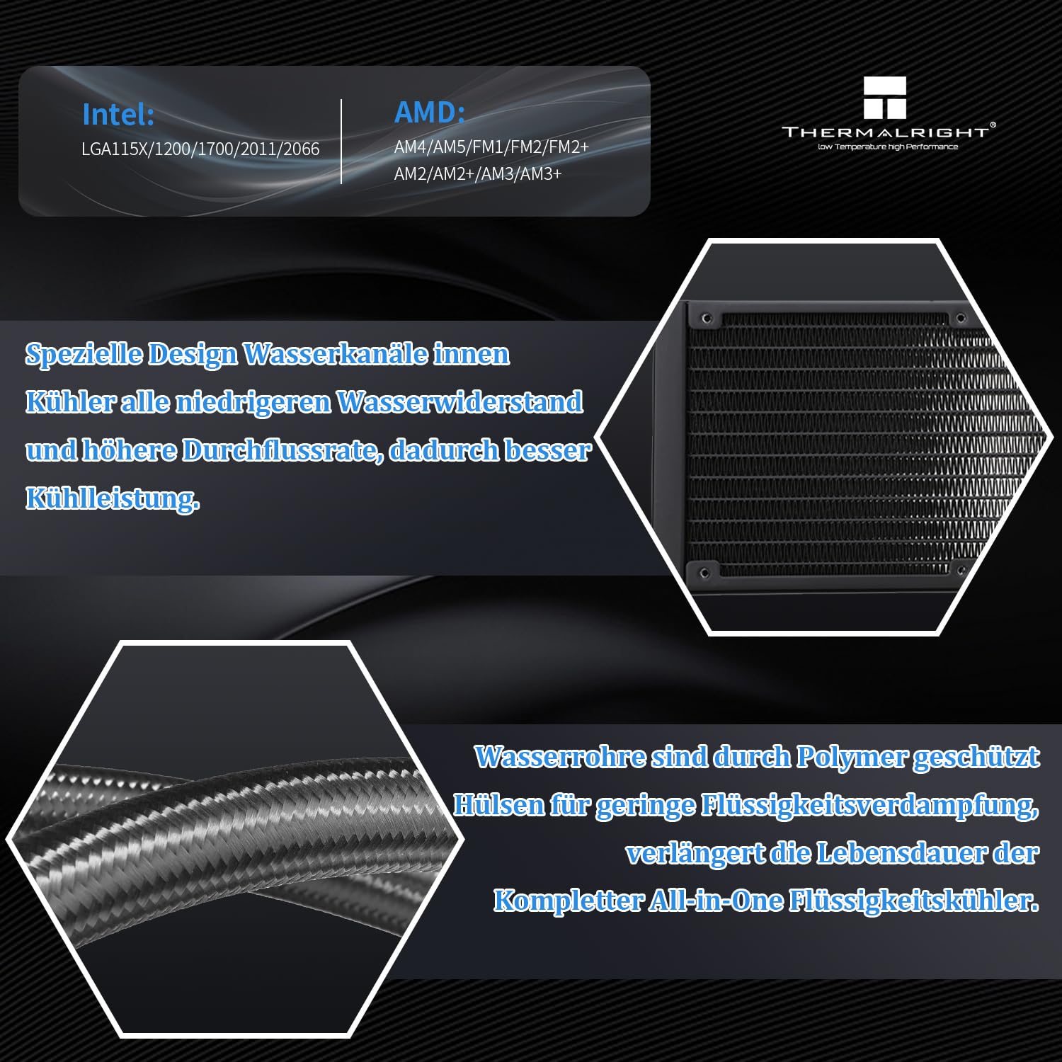 Thermalright AQUA ELITE 240 ARGB - Raffreddatore CPU - immagine 3