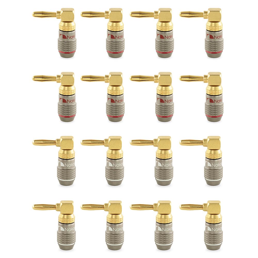 Nakamichi FanLock Excel Connettore Banana 24K (16 pezzi)