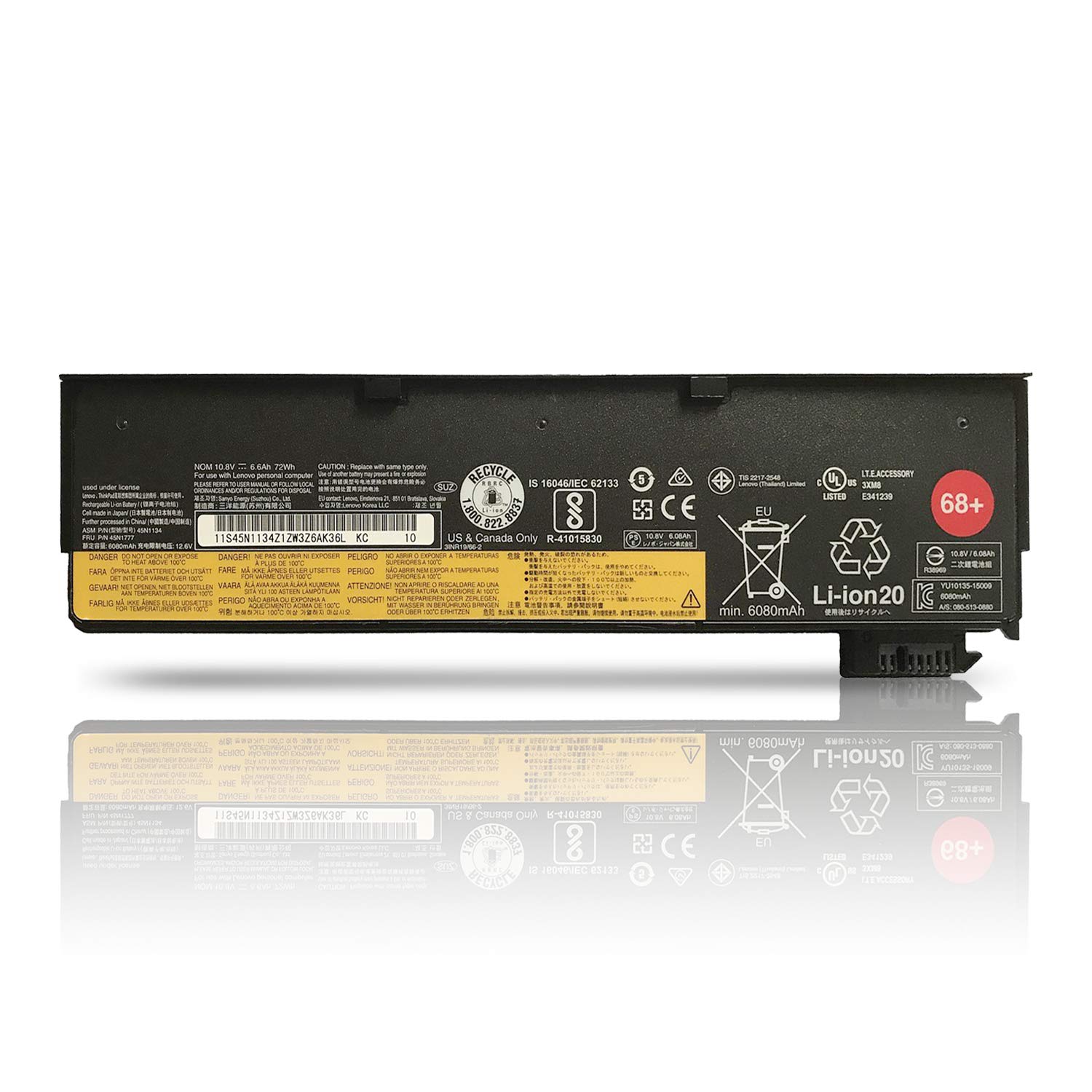 K Kyuer Batteria 72Wh per Lenovo ThinkPad T440-T560