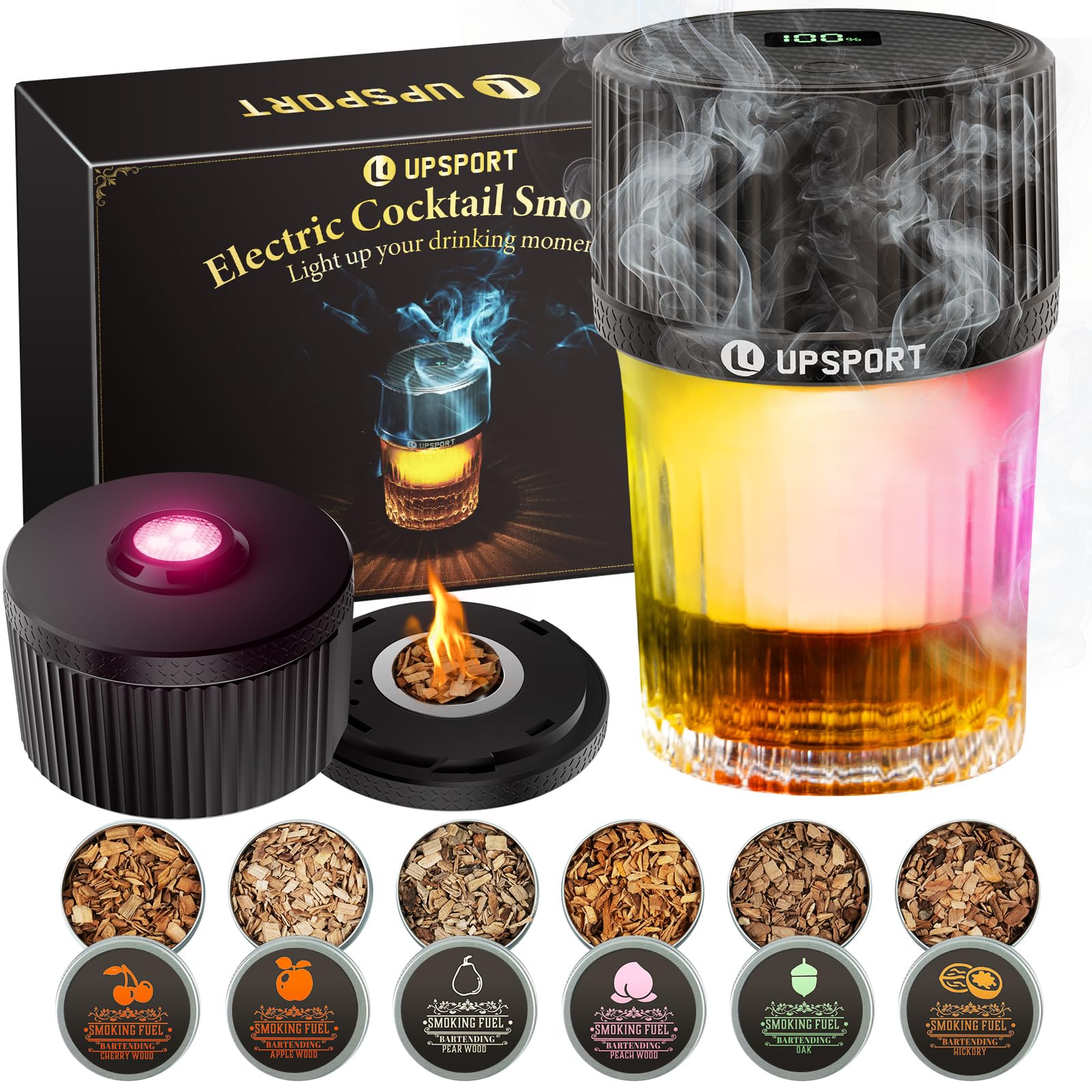 Kit Affumicatore Elettrico per Whisky e Cocktail