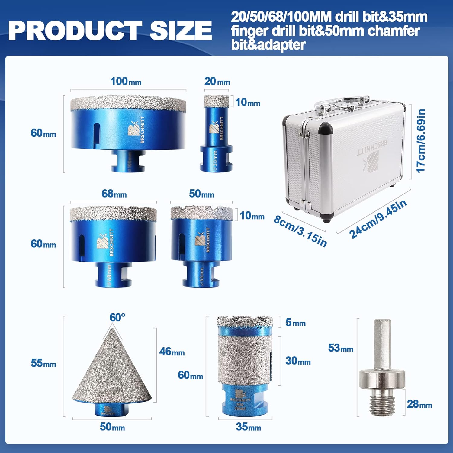Brschnitt Set Punte per Trapano Diamantate - immagine 2