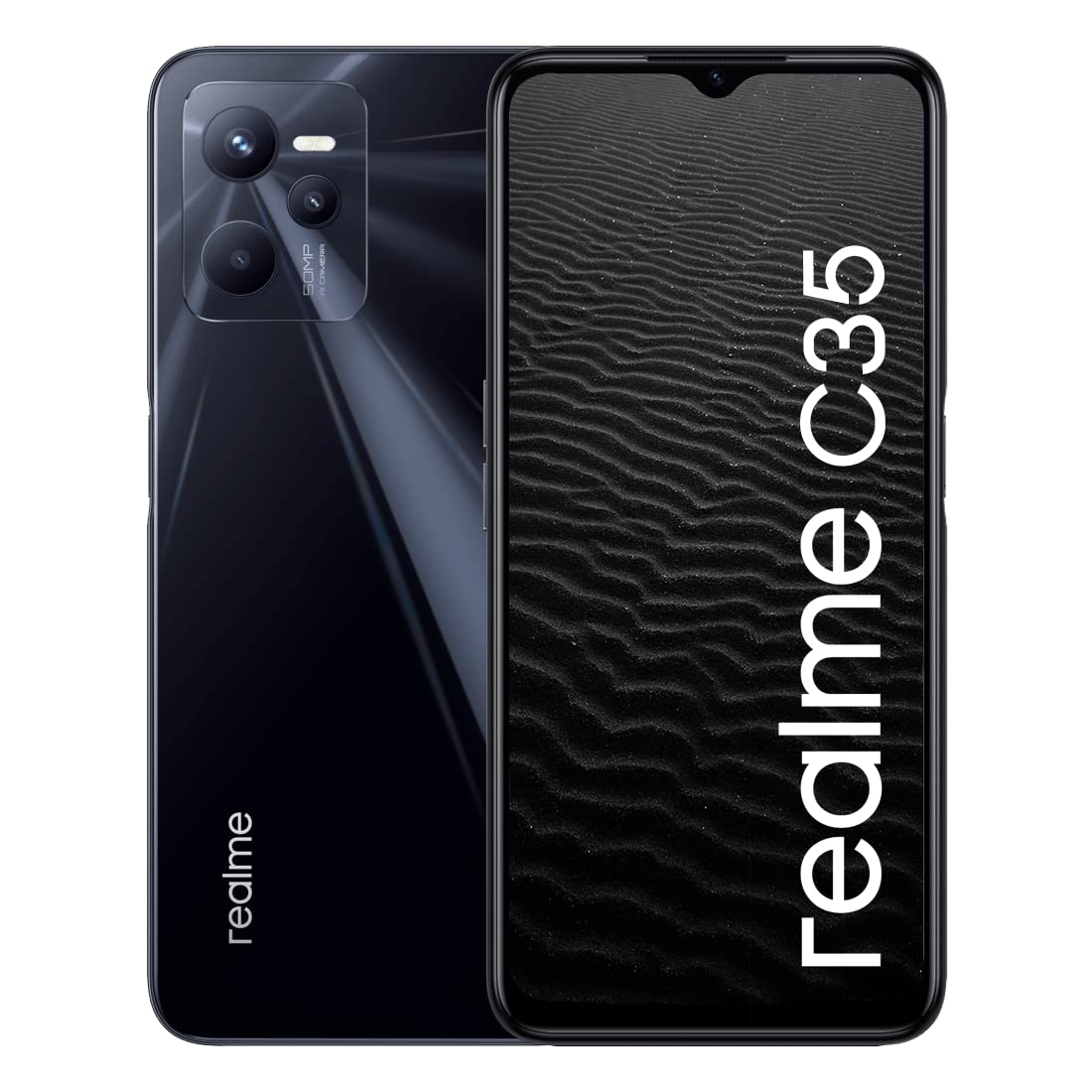 realme C35, Dual, 64GB 4GB RAM, Glowing Black