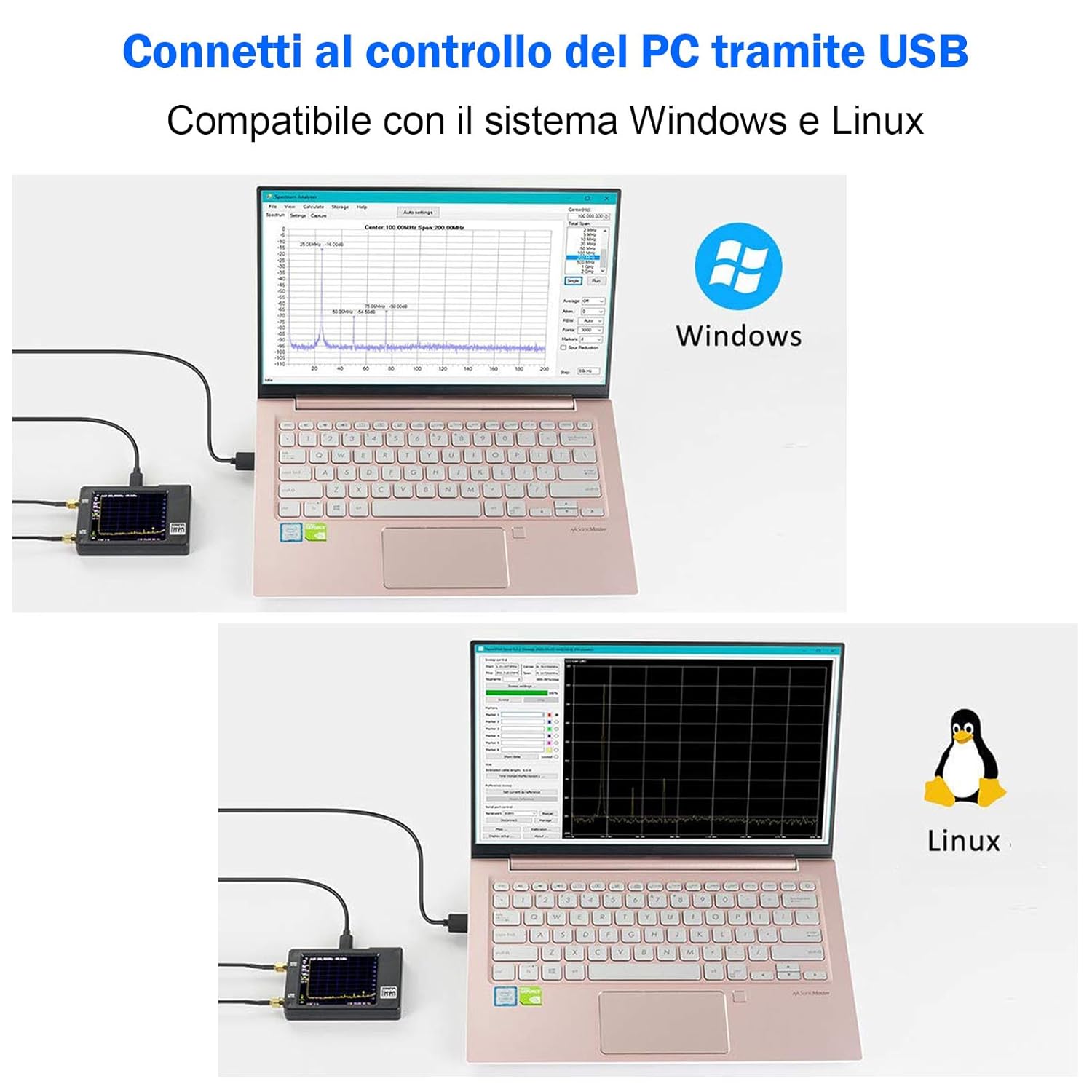 AURSINC Tinysa Analizzatore di Spettro Portatile - immagine 6
