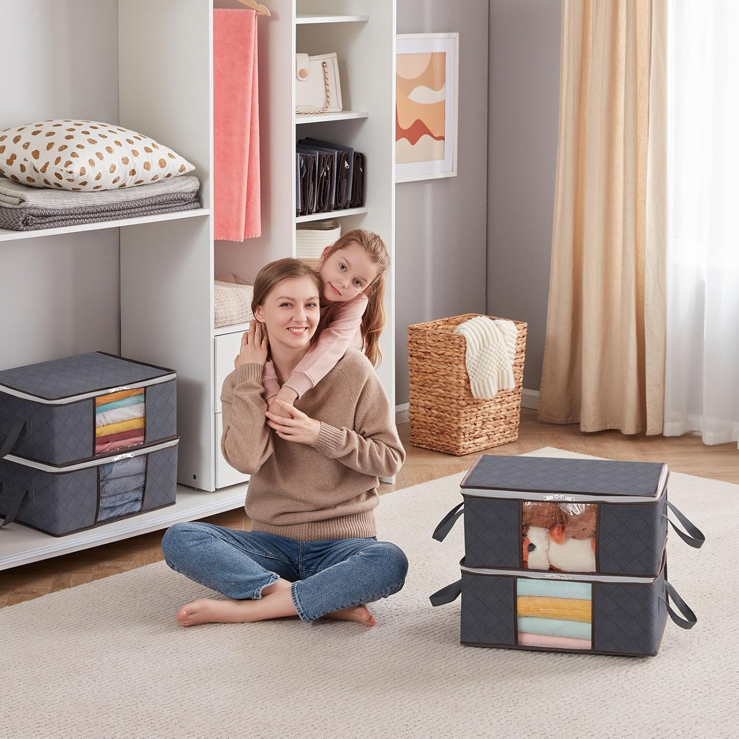 Lifewit - Set 6 Sacchetti Portaoggetti per Vestiti 35L - immagine 7