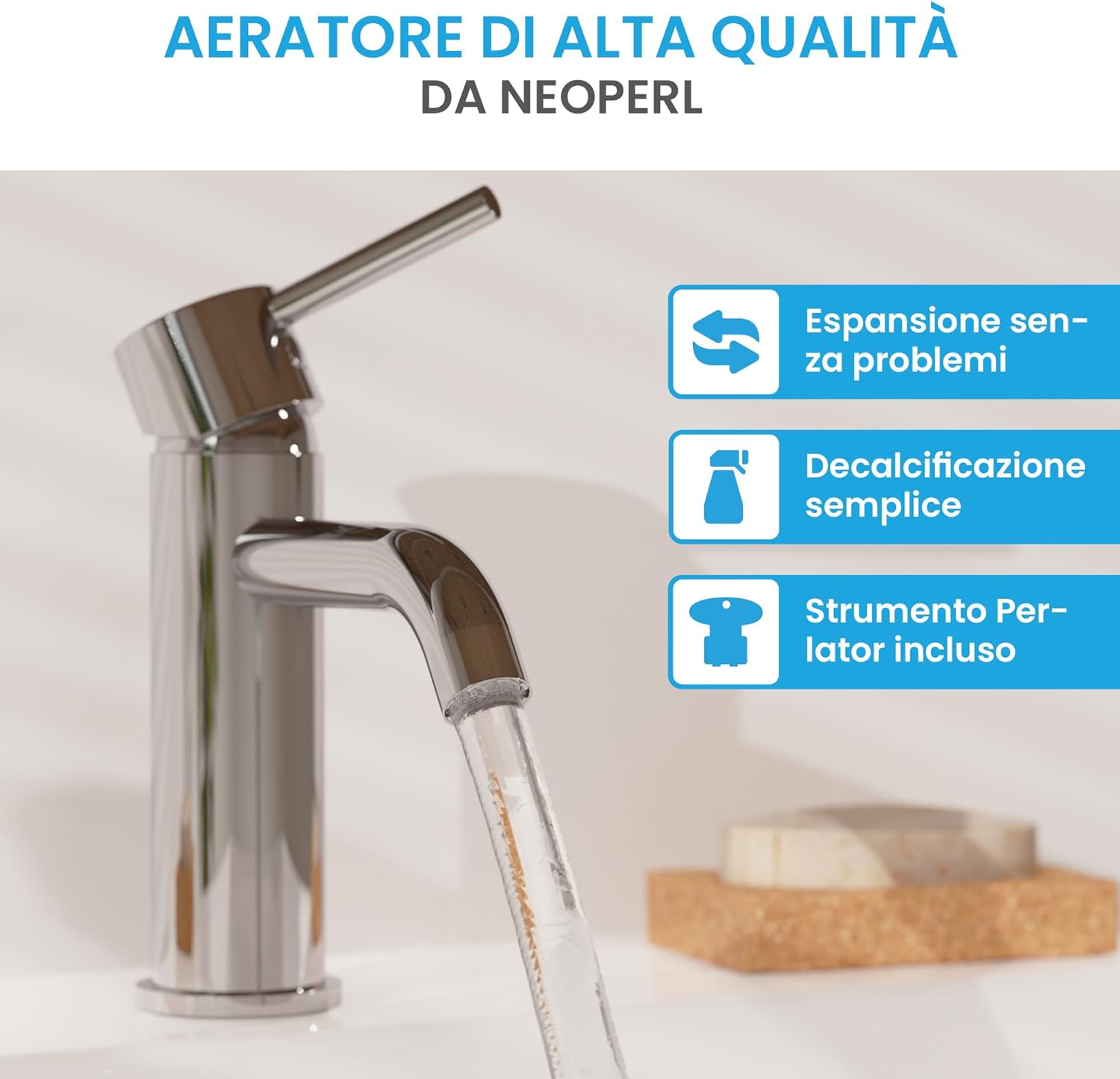 Bächlein Rubinetto Bagno Susara Cromato - immagine 2