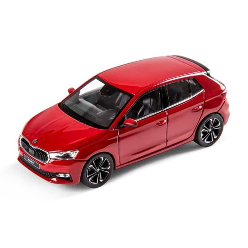 Skoda 6VA099300F3P Fabia A07 Modellino auto 1:43 Miniatura, Velvet Rosso