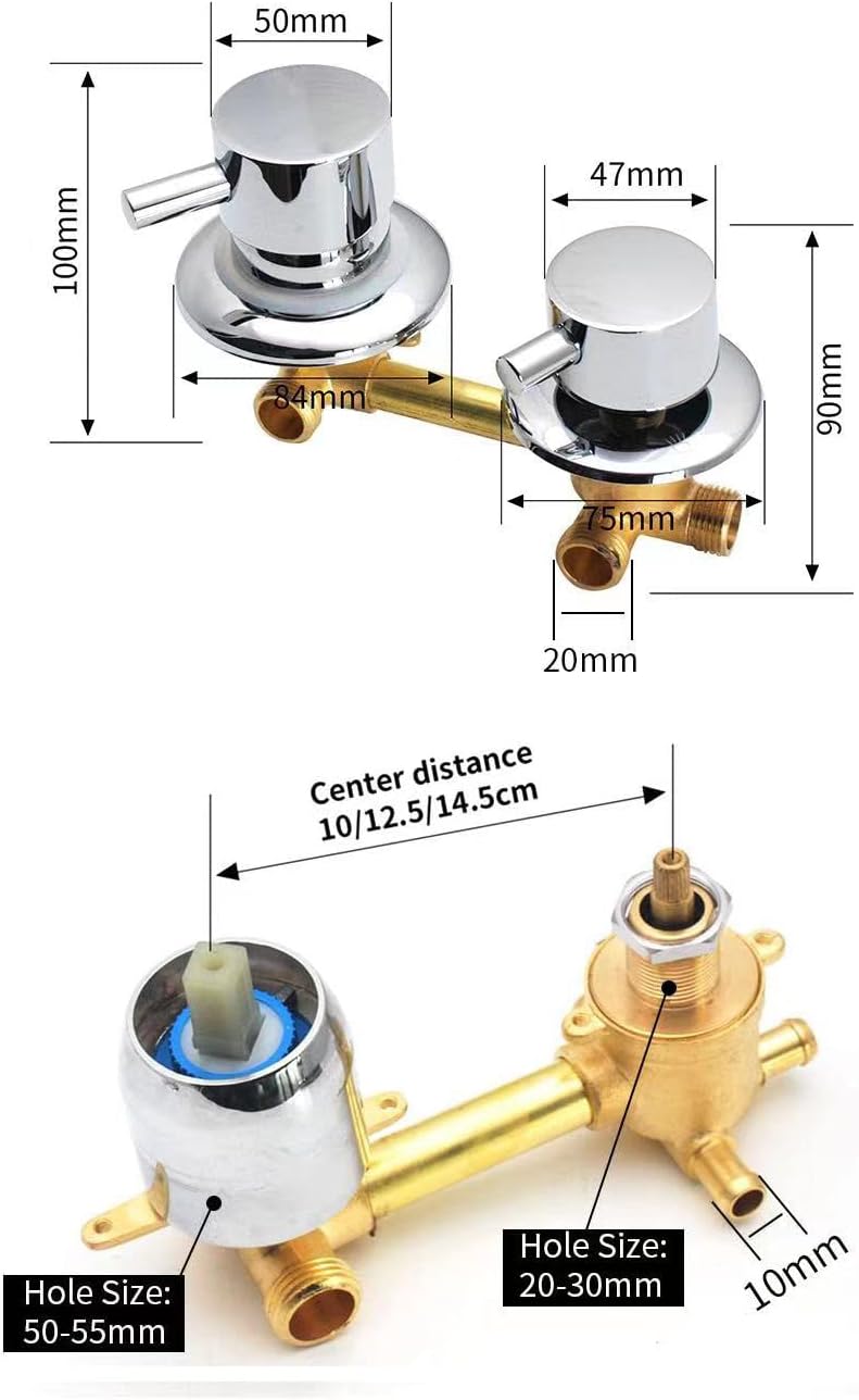 Zaksem Rubinetti Doccia in Ottone 2/3/4/5 Vie - immagine 2