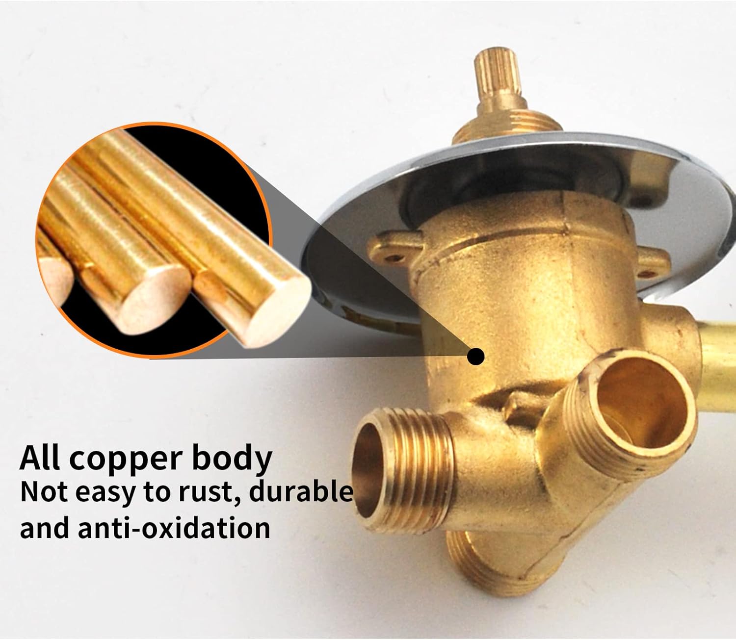 Zaksem Rubinetti Doccia in Ottone 2/3/4/5 Vie - immagine 3