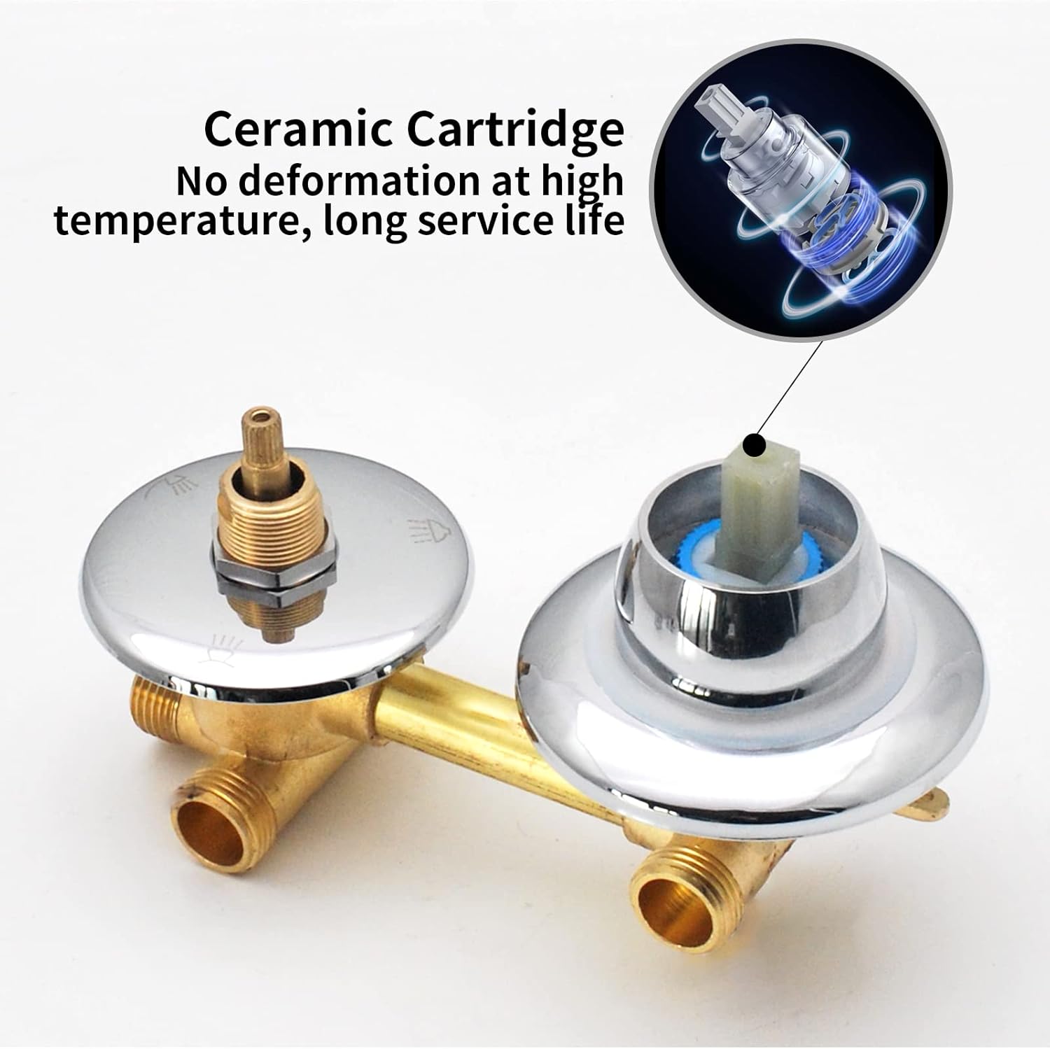 Zaksem Rubinetti Doccia in Ottone 2/3/4/5 Vie - immagine 5