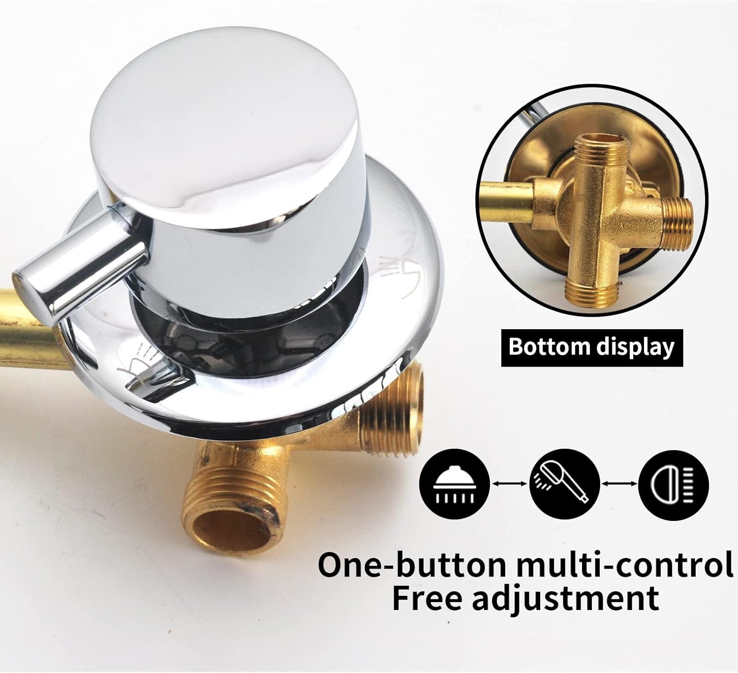 Zaksem Rubinetti Doccia in Ottone 2/3/4/5 Vie - immagine 8