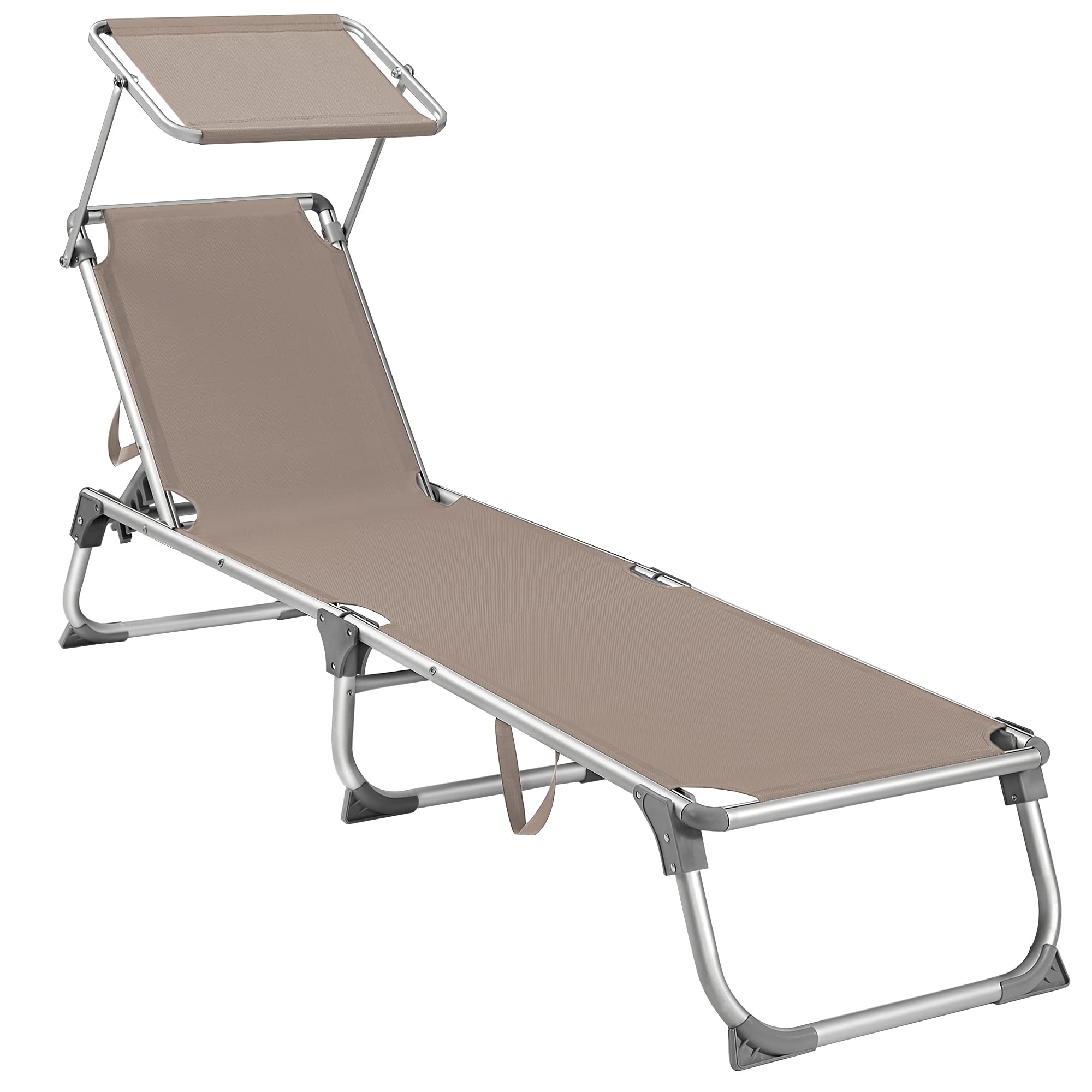Songmics Lettino Prendisole Pieghevole in Alluminio
