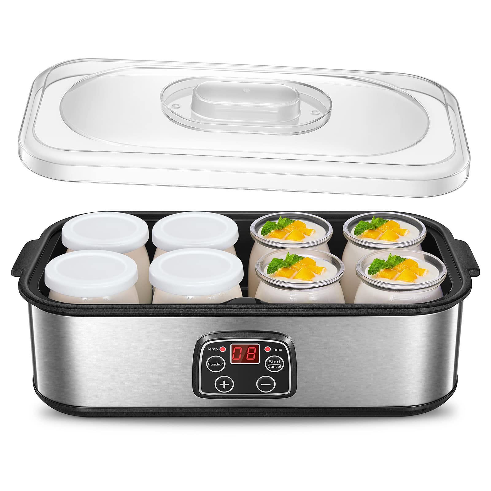 FOHERE Yogurtiera Elettrica con LCD Display